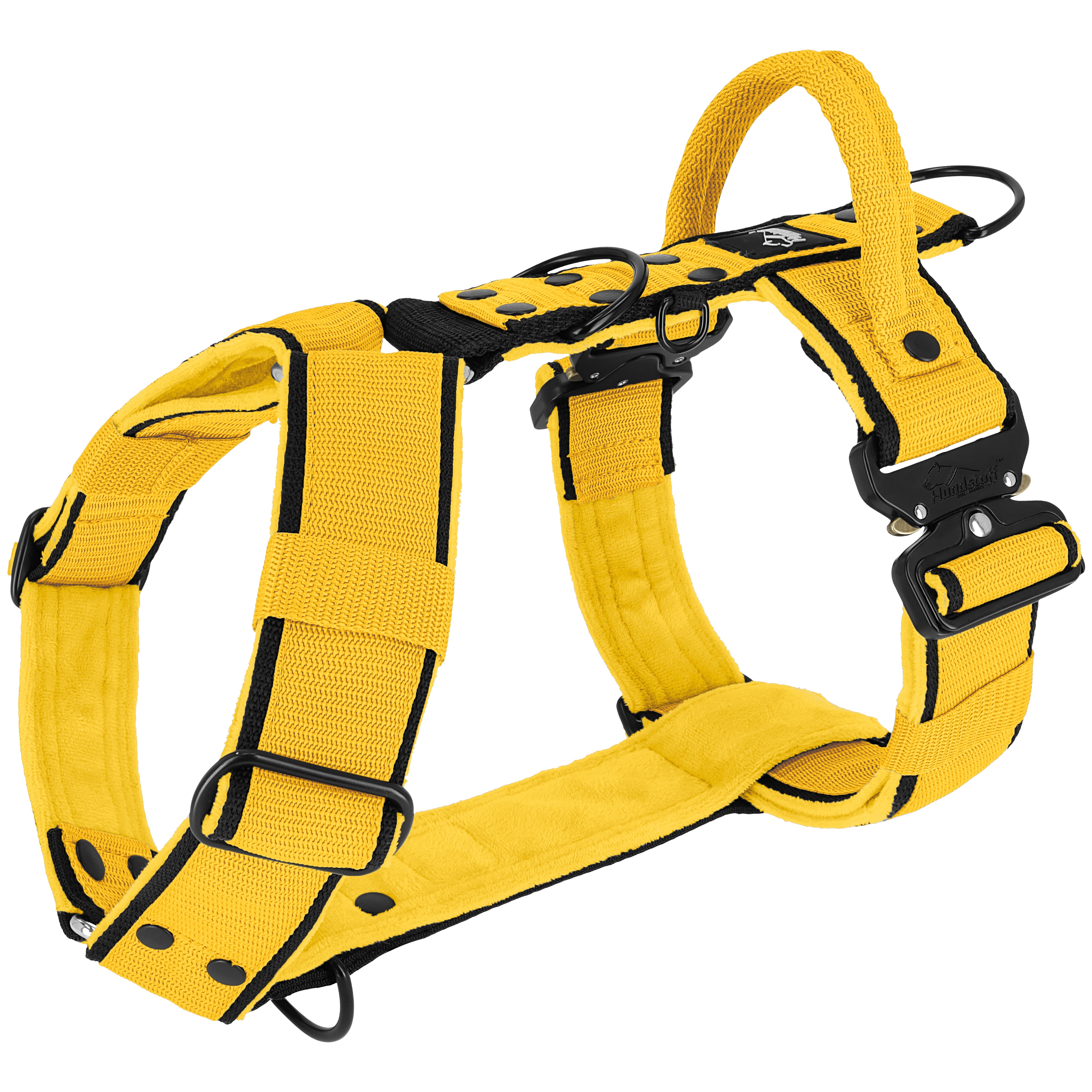 Easy Walk Extreme Black Edition Yellow - Harnais avec boucle à dégagement rapide