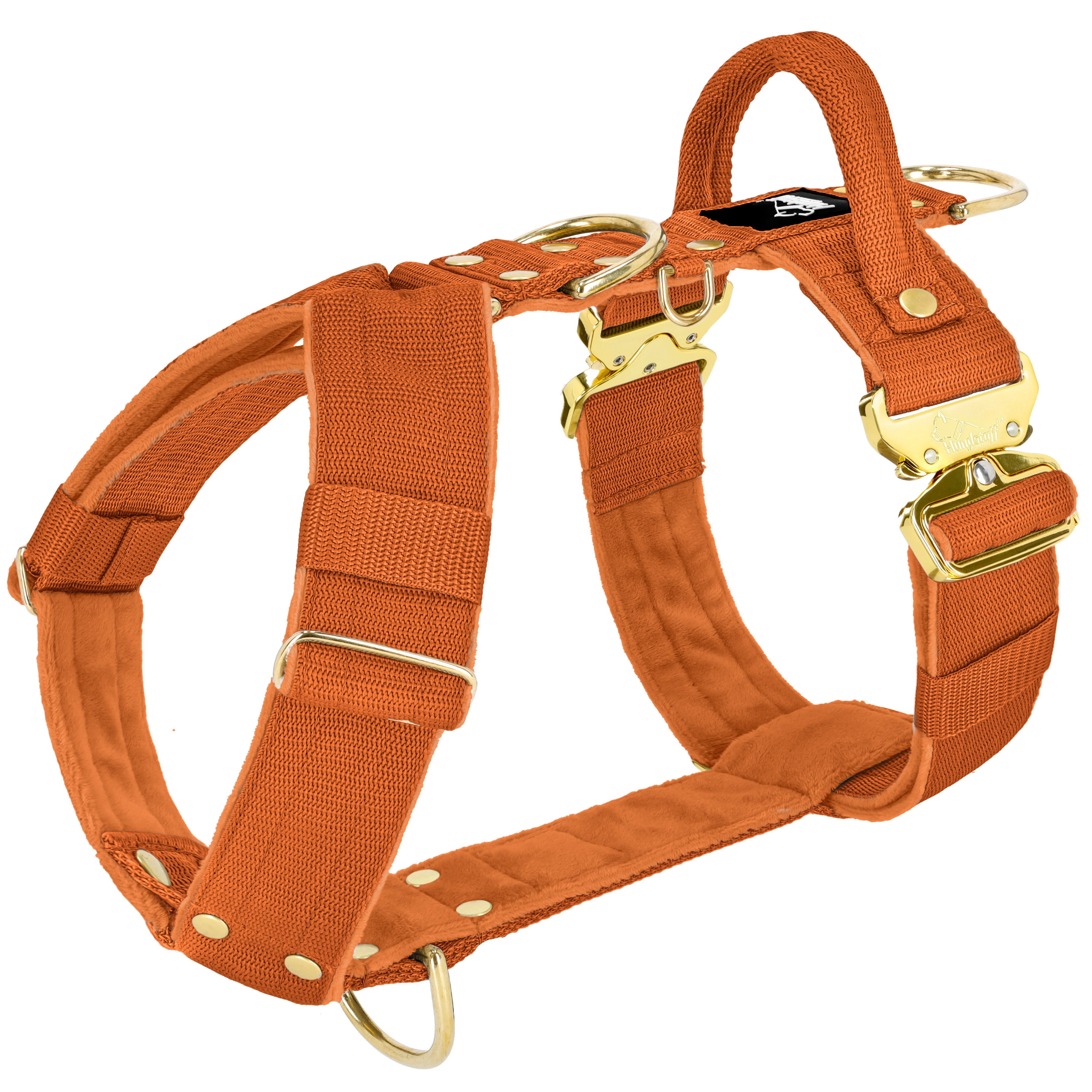 Easy Walk Extreme Gold Buckle Burned Orange - Harnais avec boucle à dégagement rapide