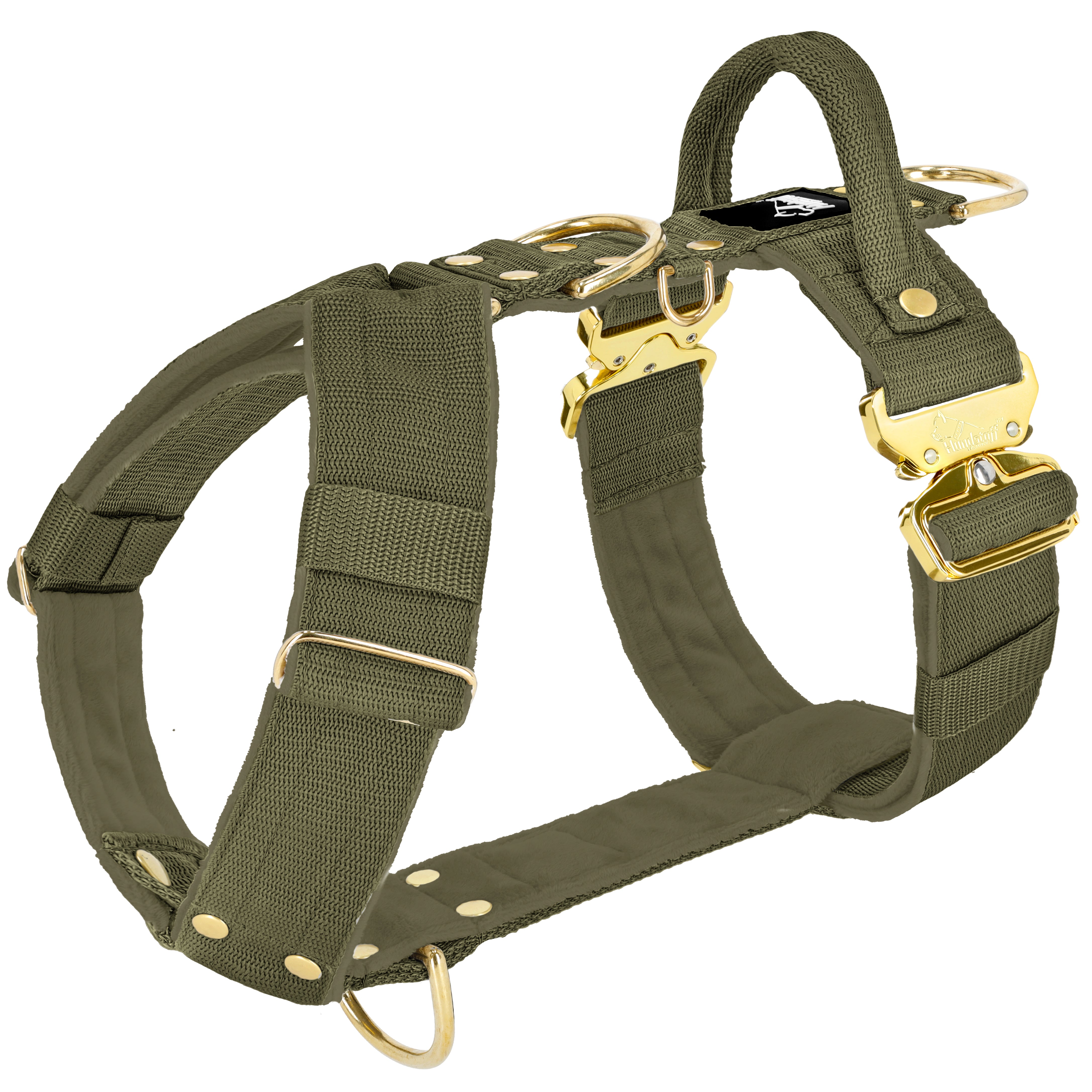 Easy Walk Extreme Gold Buckle Khaki - Harnais avec boucle à déclenchement rapide
