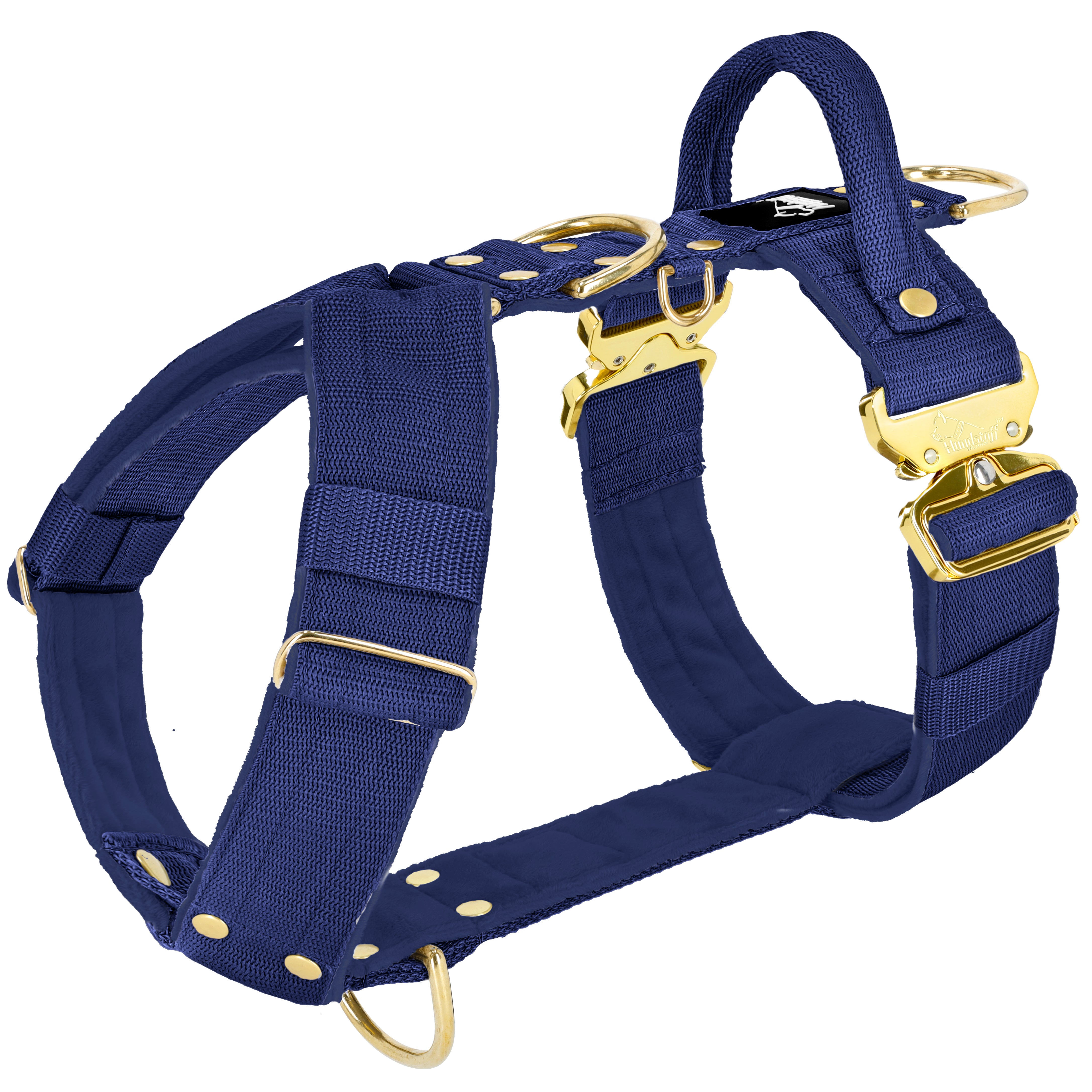 Easy Walk Extreme Gold Buckle Navy Blue - Harnais avec boucle à déclenchement rapide