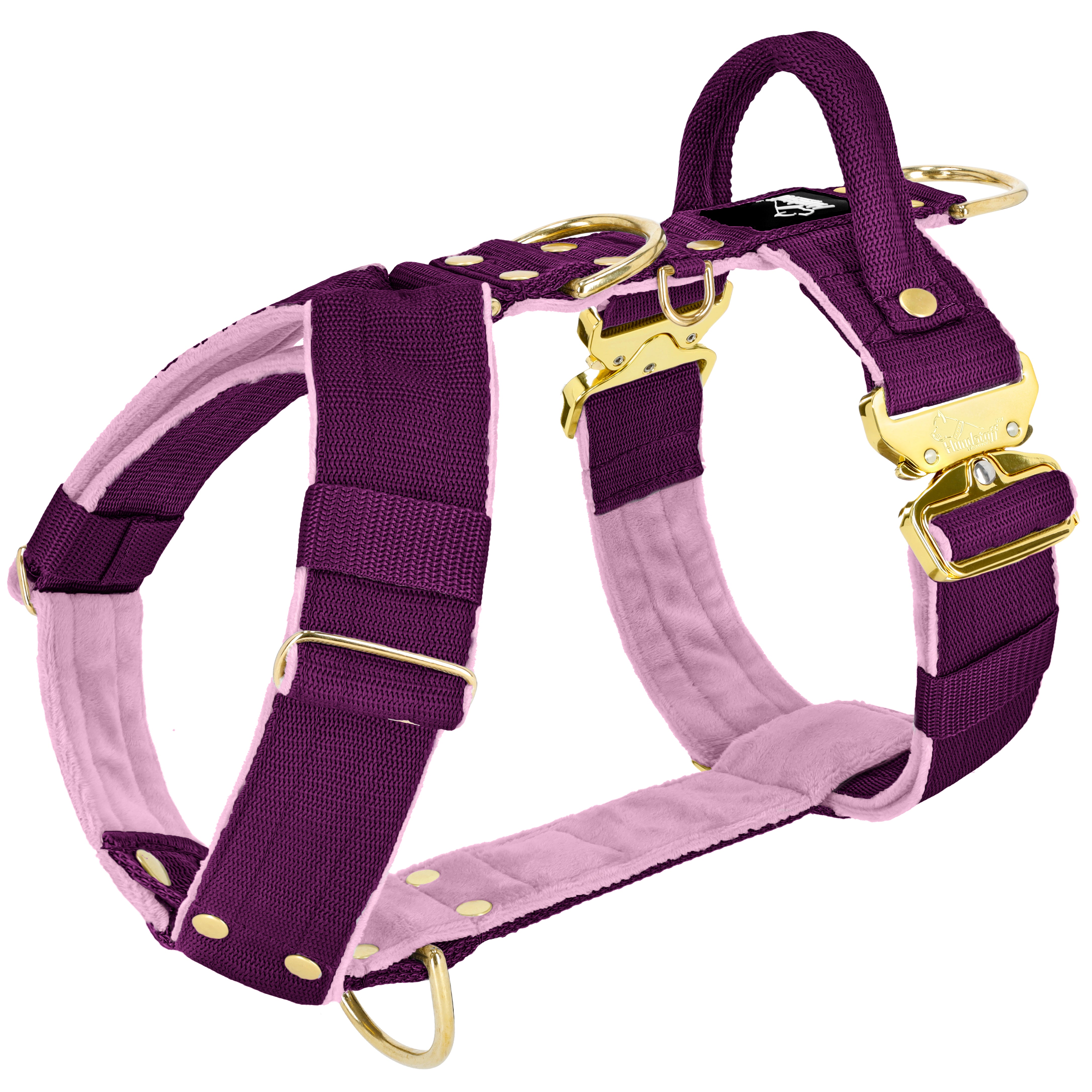 Easy Walk Extreme Gold Buckle Plum - Harnais avec boucle à libération rapide