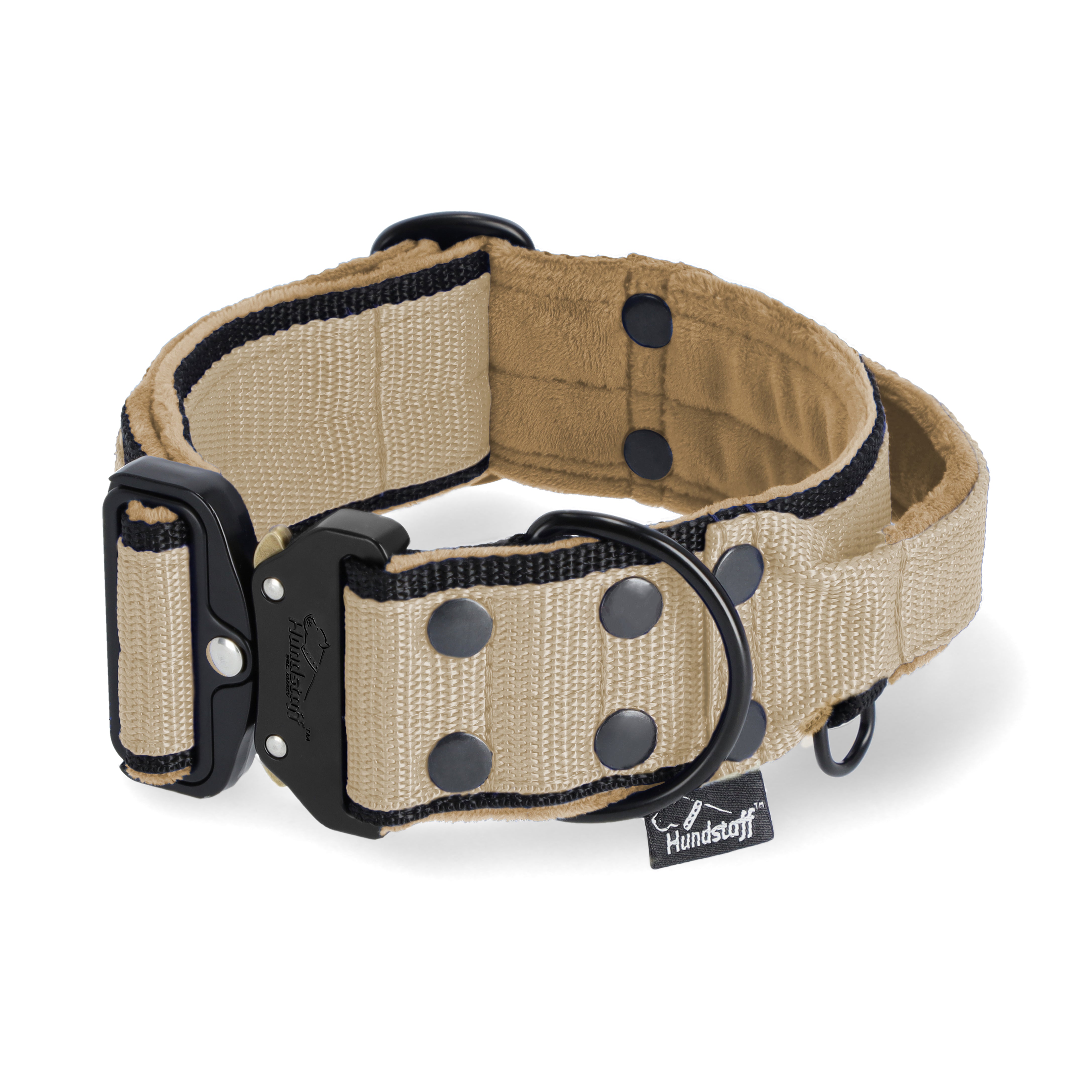 Extreme Buckle Black Edition Beige - Collier solide et sécurisé
