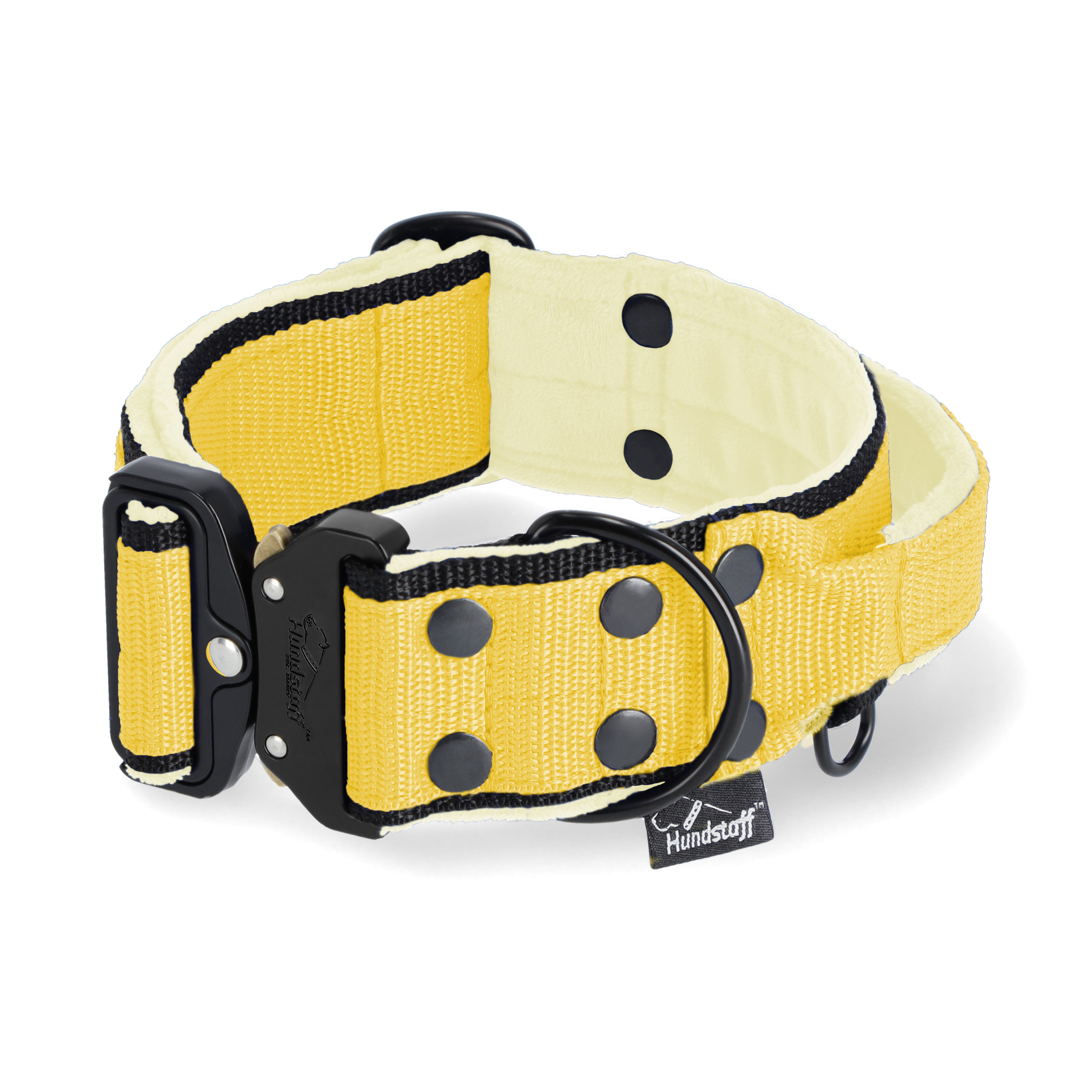 Extreme Buckle Black Edition Baby Yellow - Collier solide et sécurisé