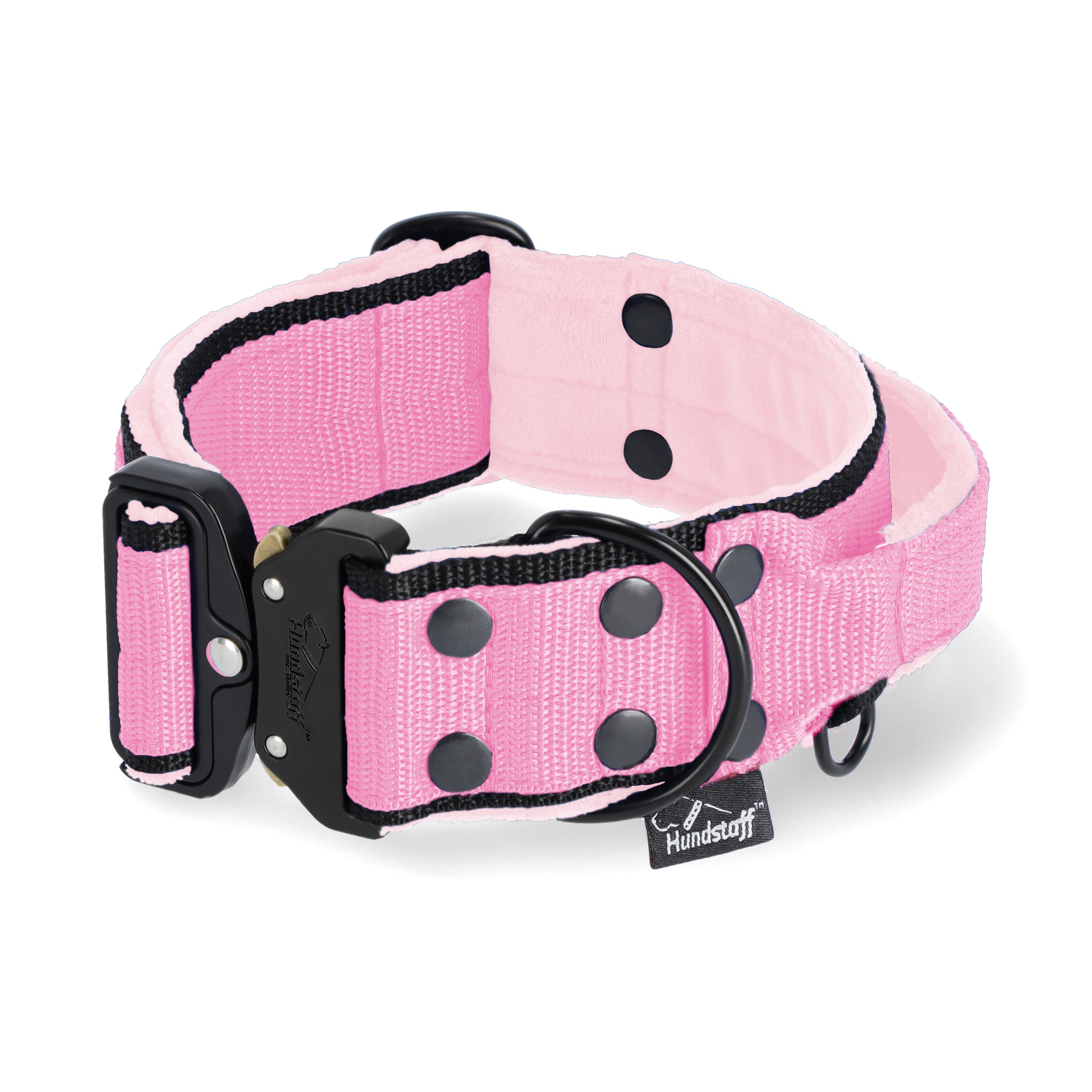 Extreme Buckle Black Edition Baby Pink - Collier solide et sécurisé