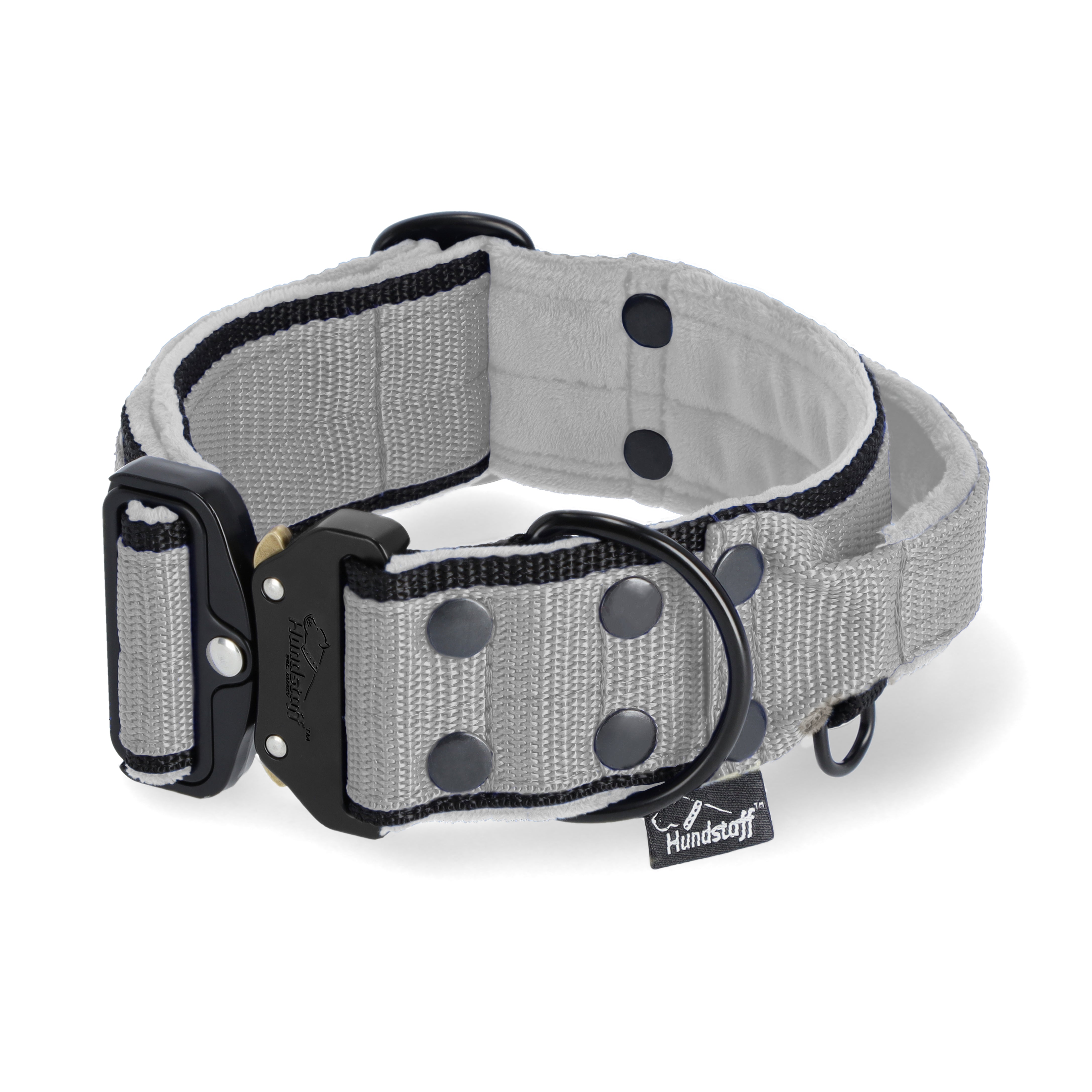 Extreme Buckle Black Edition Grey - Collier solide et sécurisé