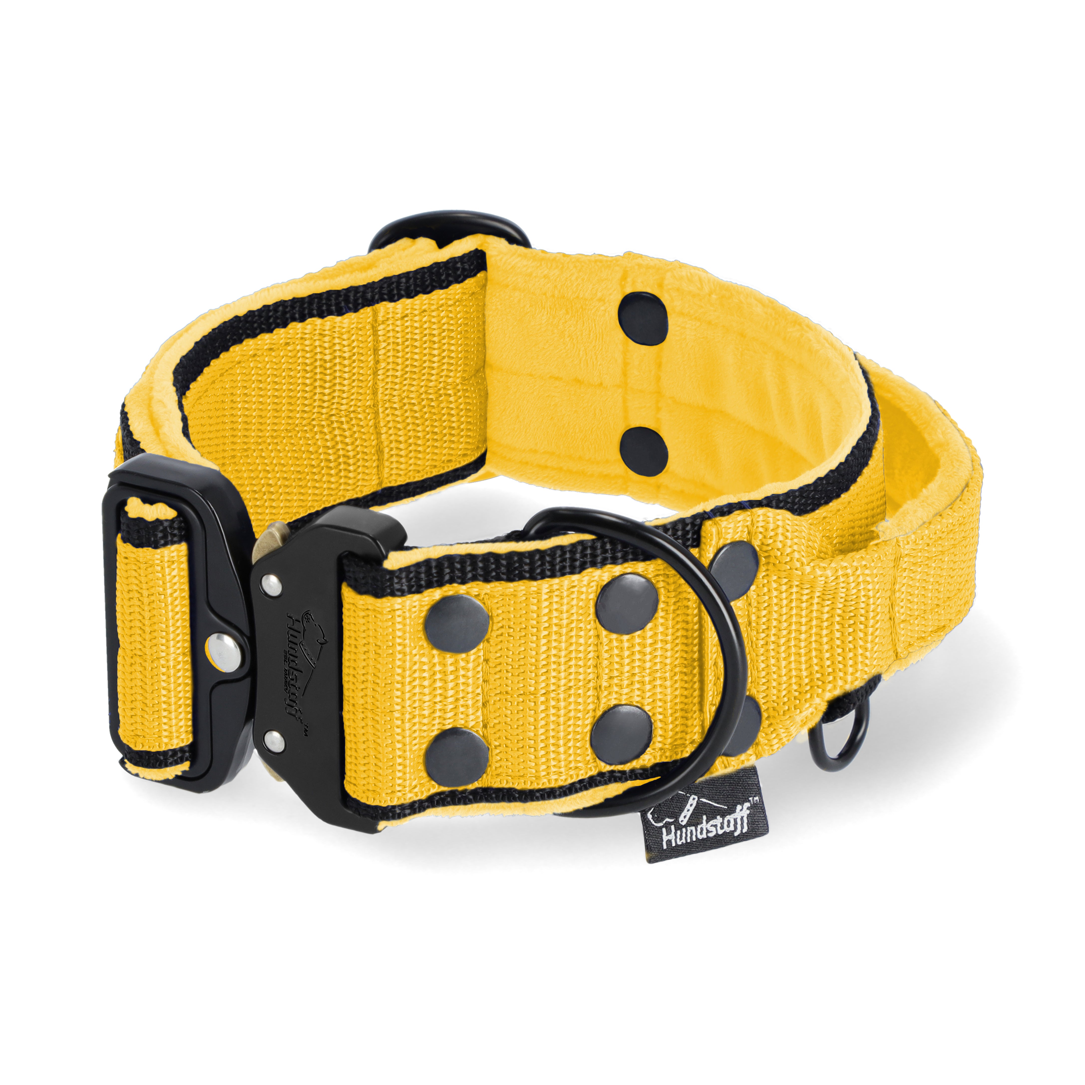 Extreme Buckle Black Edition Yellow - Collier solide et sécurisé