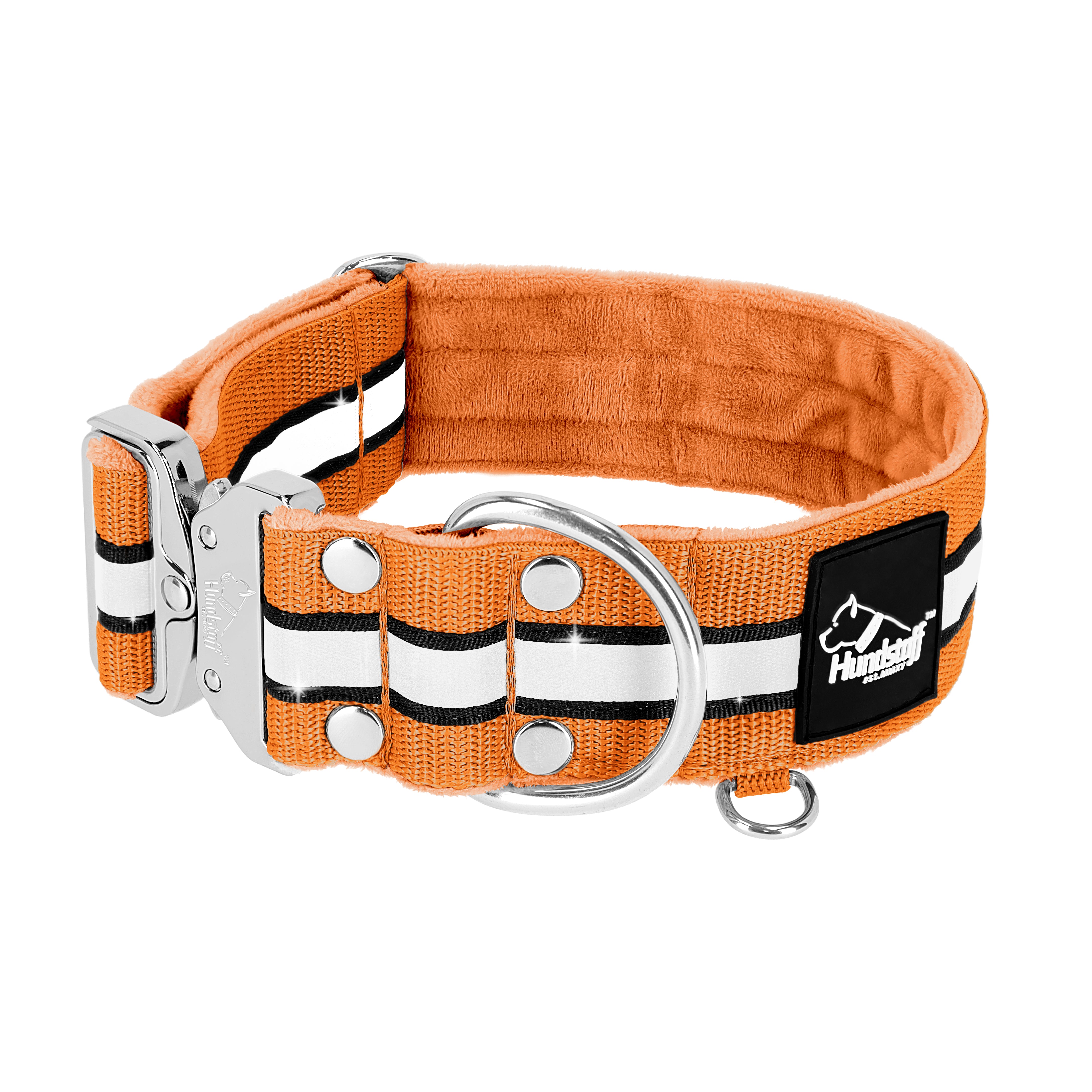 Extreme Silver Buckle Safe Orange - Collier réflexe sécurisé