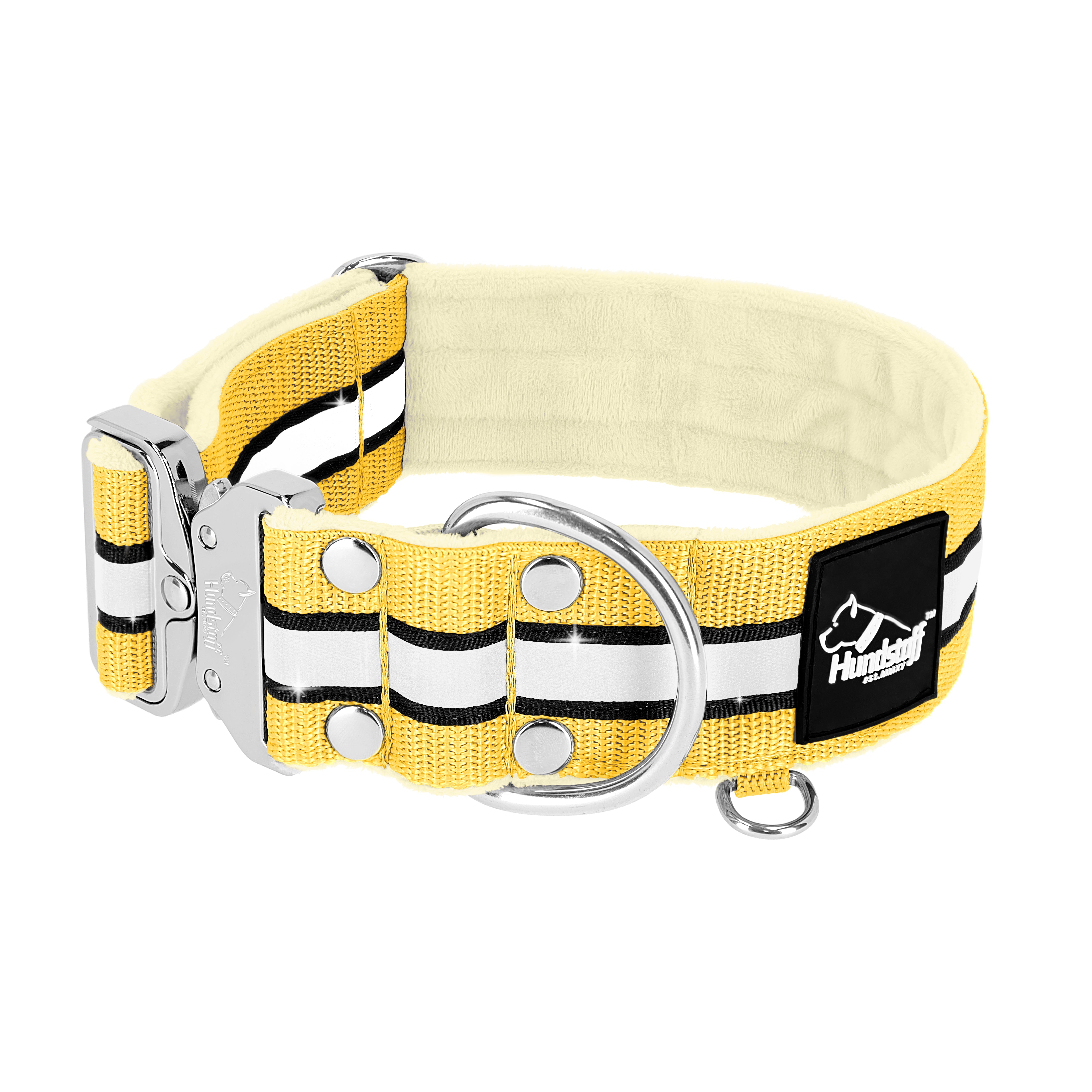 Extreme Silver Buckle Safe Baby Yellow - Collier réflexe sécurisé