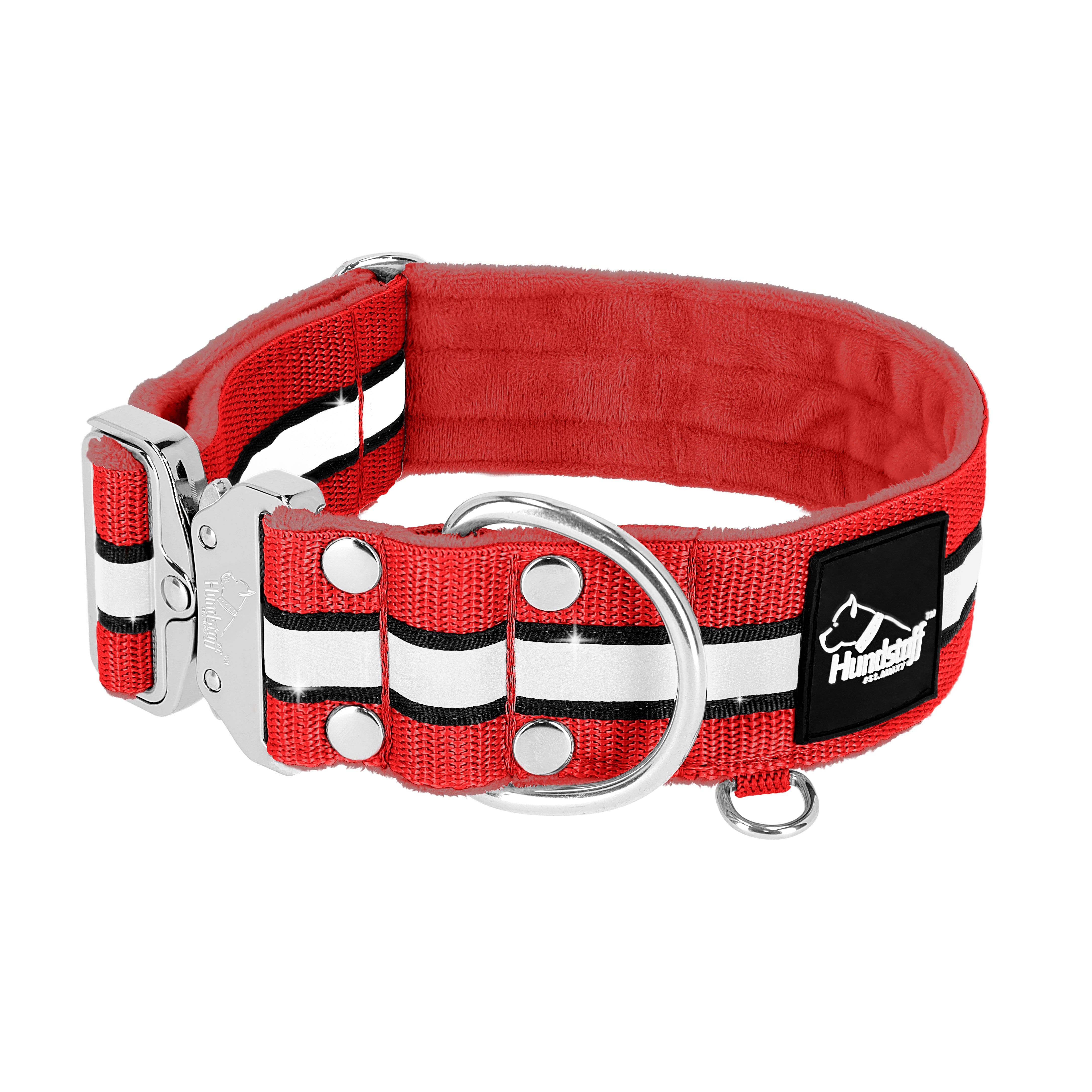 Extreme Silver Buckle Safe Red - Collier réflexe sécurisé