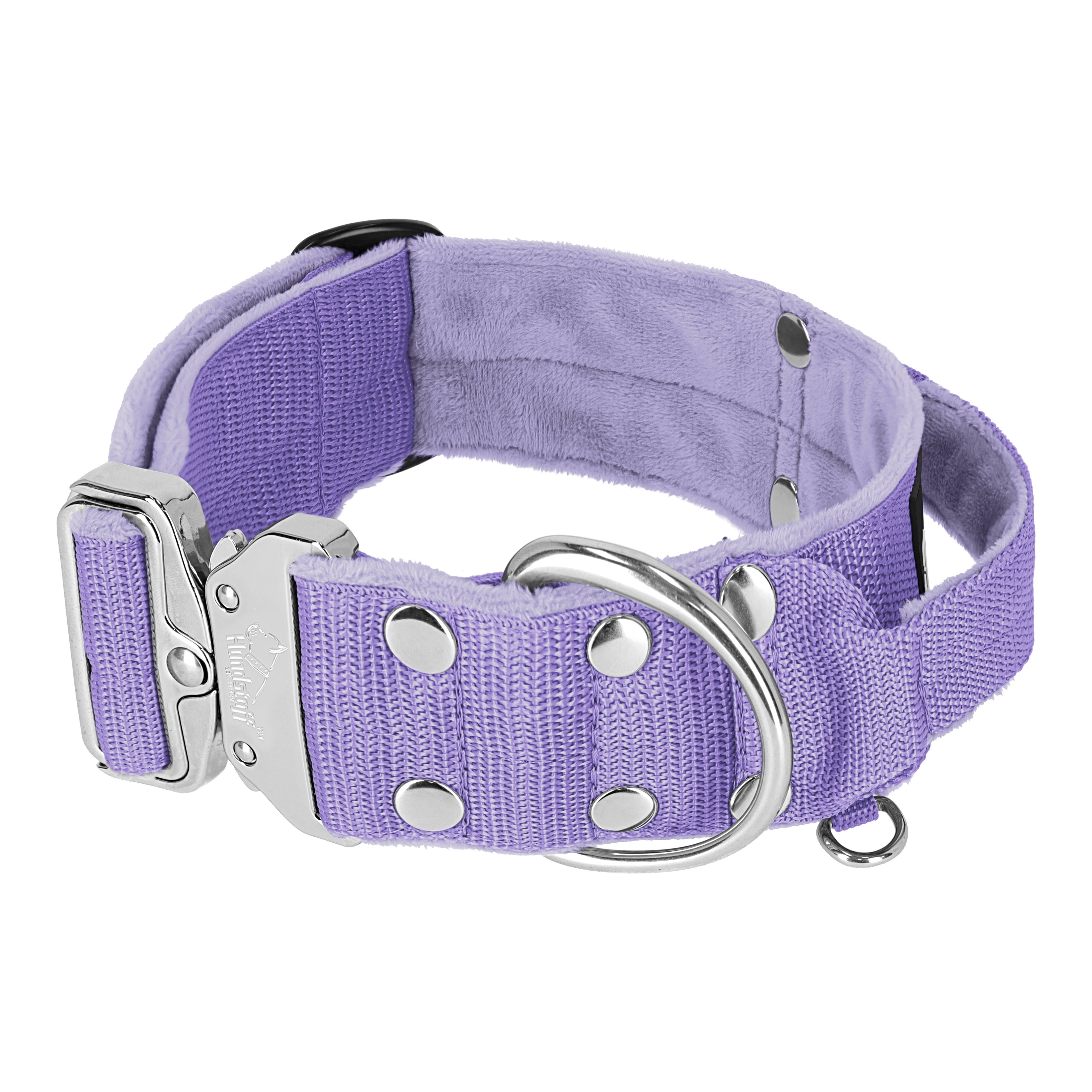 Extreme Silver Buckle Baby Purple - Collier solide et sécurisé
