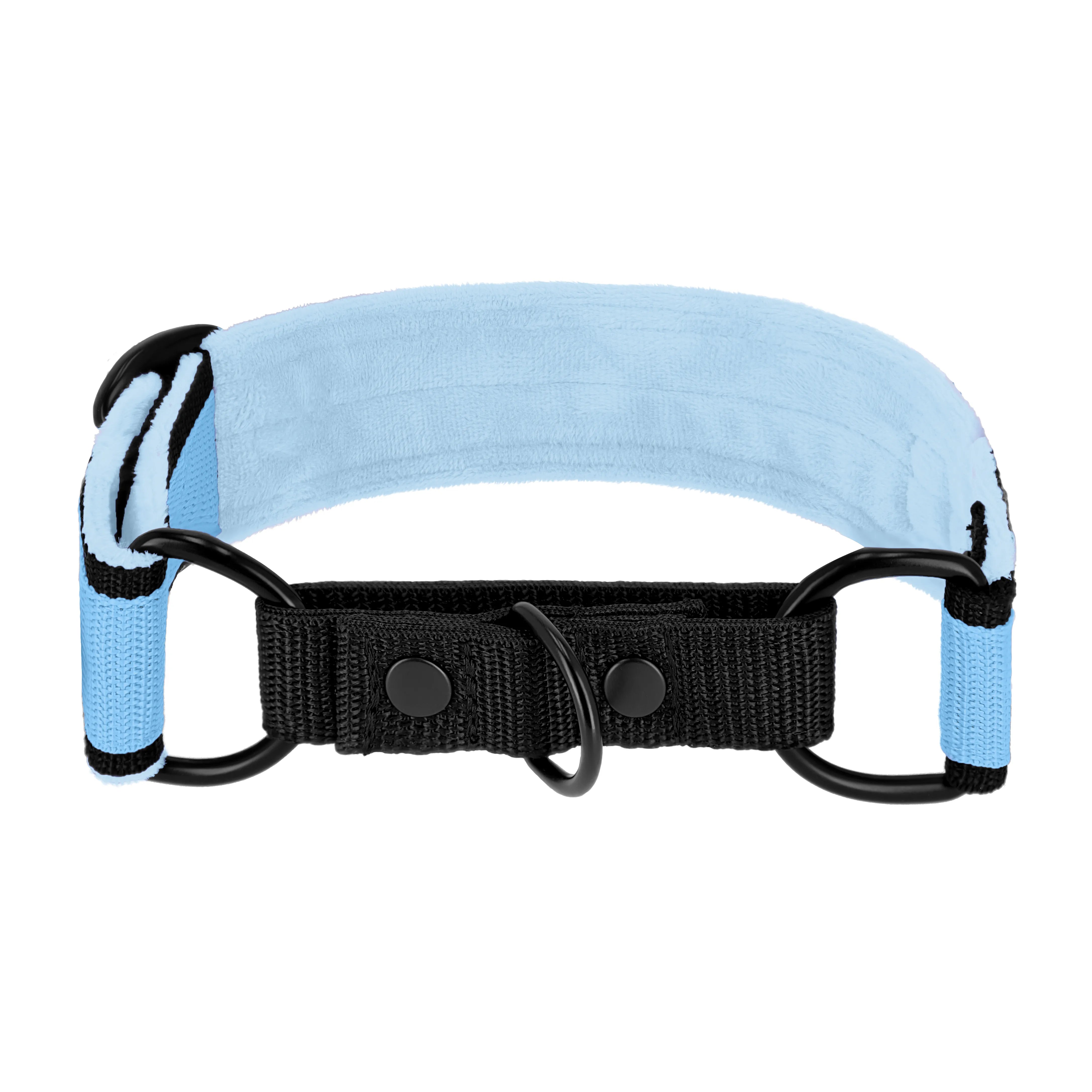 Martingale Black Edition Baby Blue - Col doublé plié, demi thermocollant