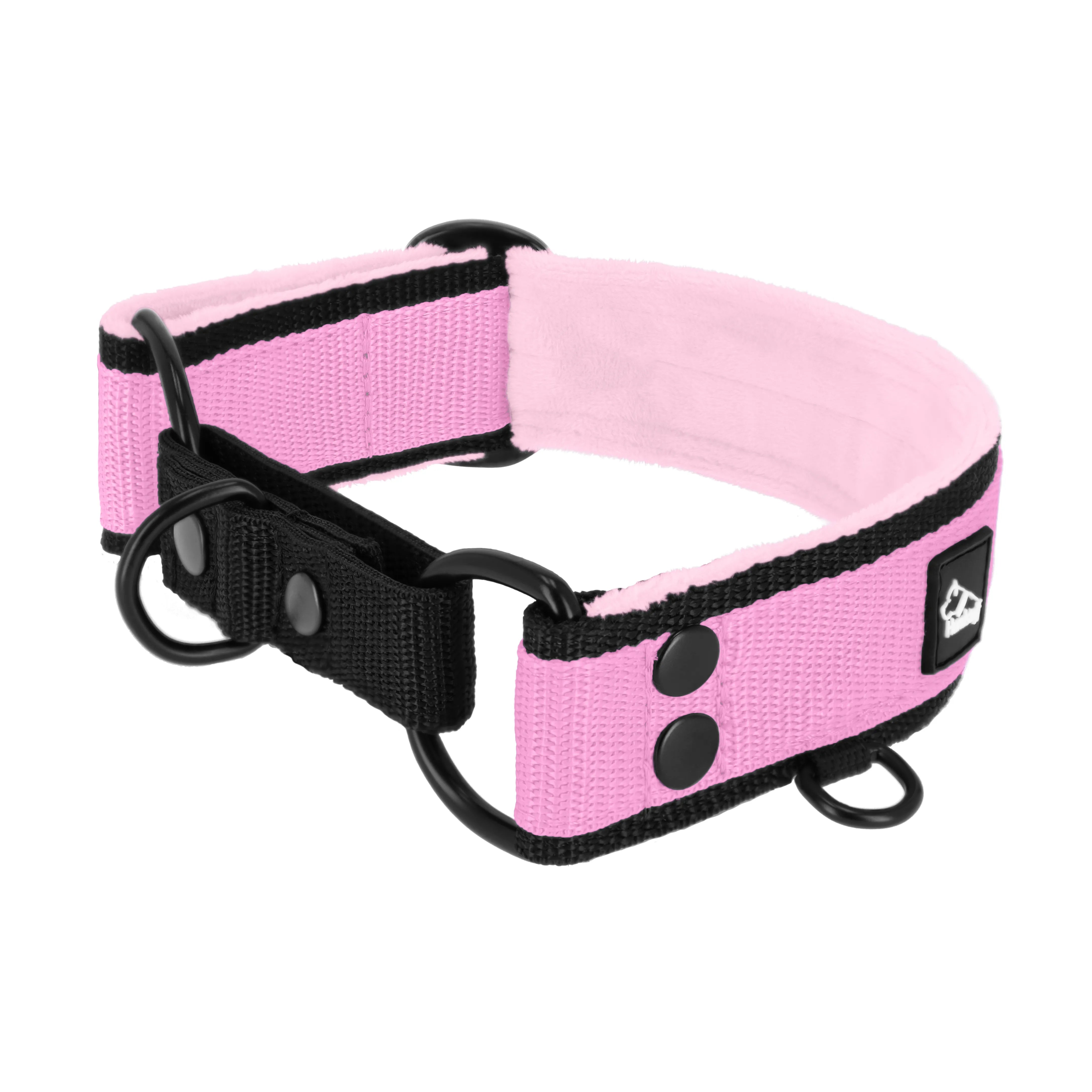 Martingale Black Edition Baby Pink - Col doublé plié et demi thermocollant