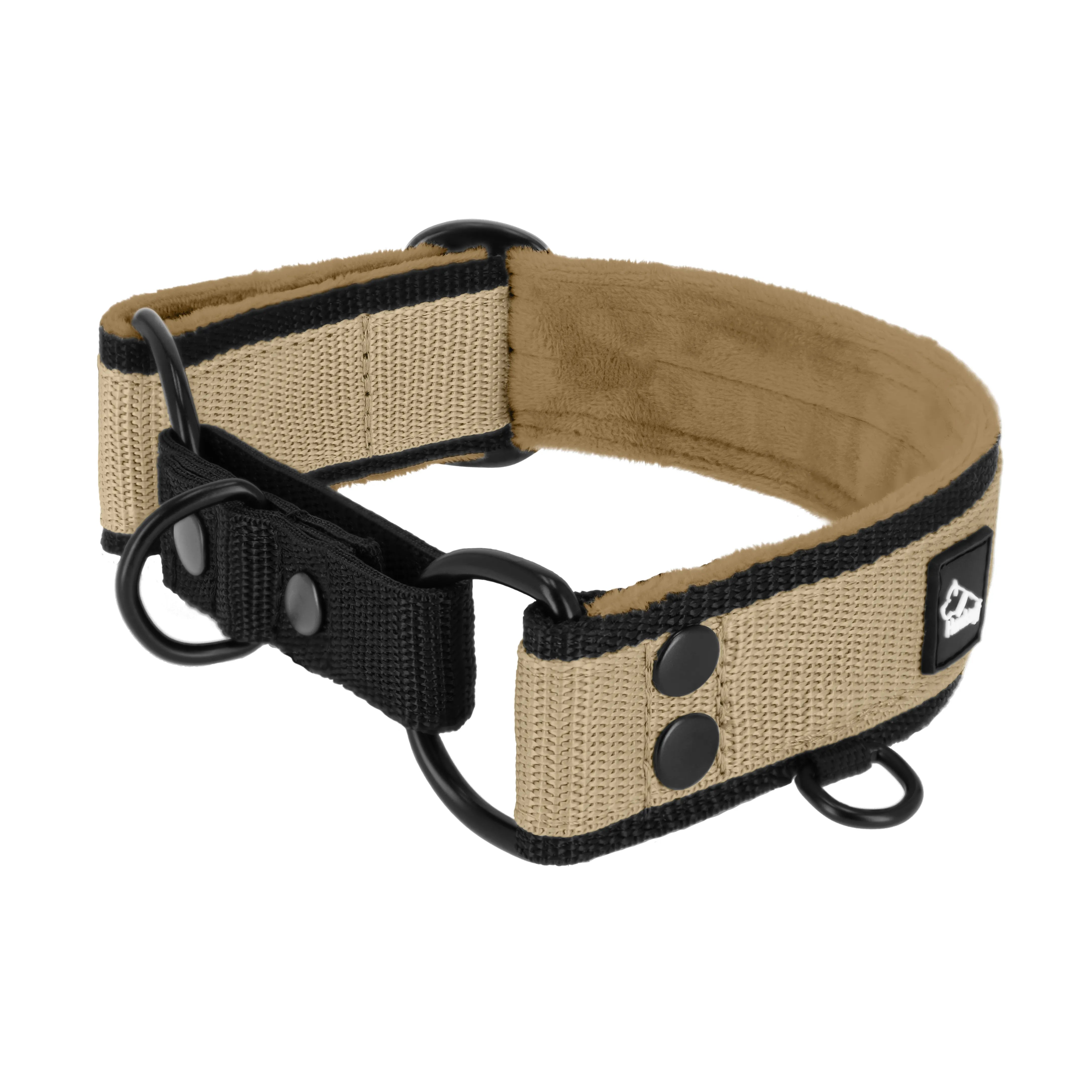 Martingale Black Edition Beige - Col large doublé et demi thermocollant