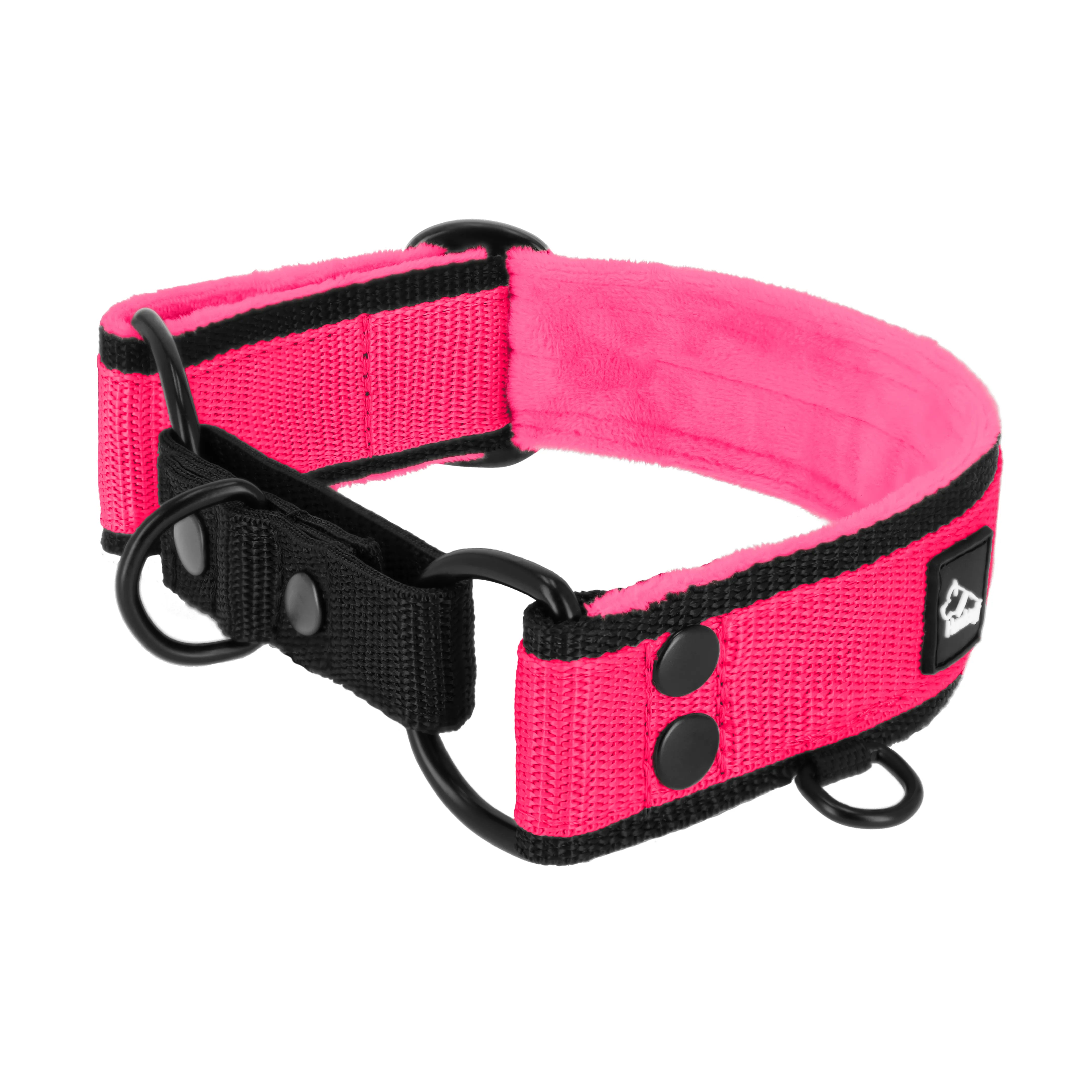 Martingale Black Edition Pink - Col doublé plié, demi thermocollant