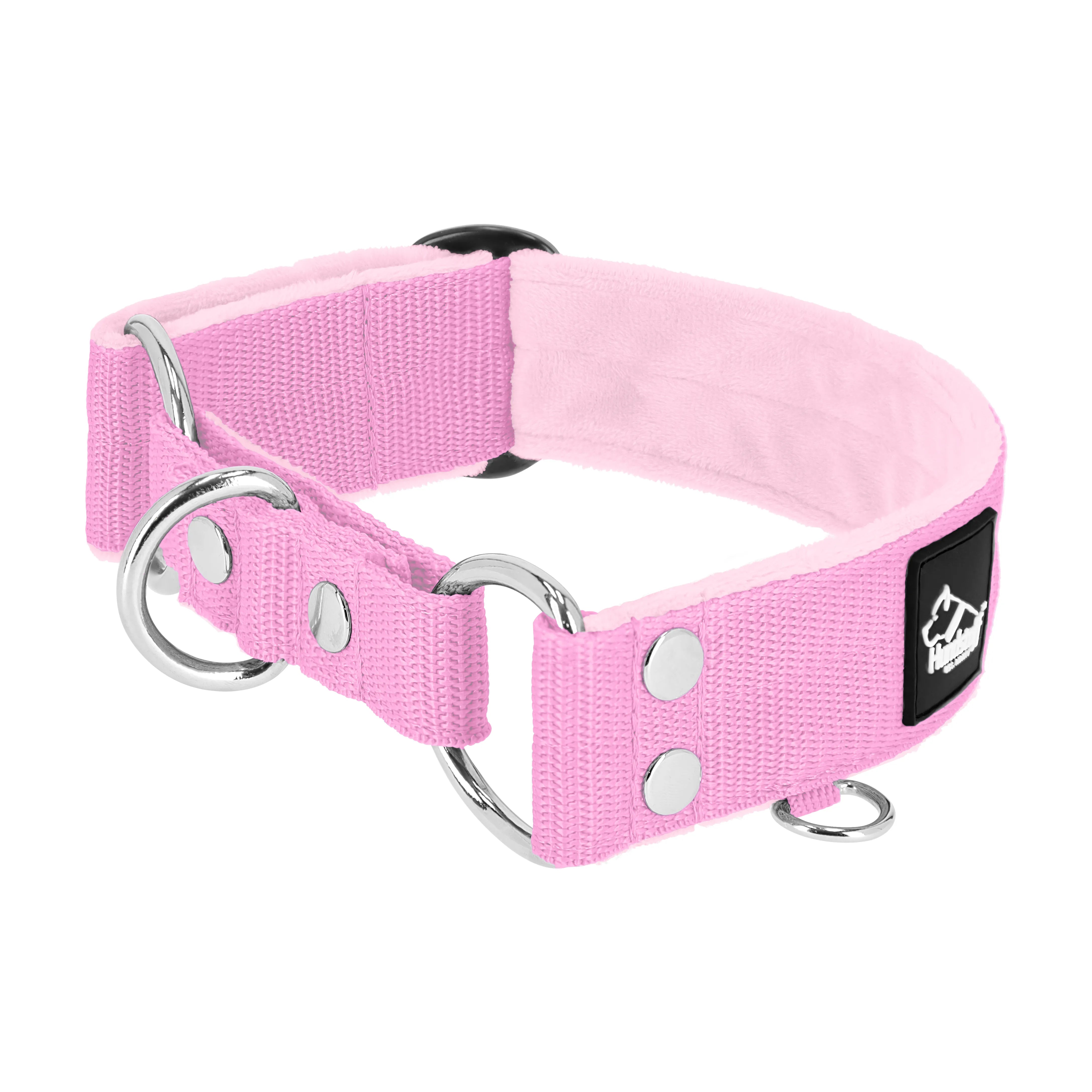 Martingale Baby Pink - Col doublé plié et demi thermocollant