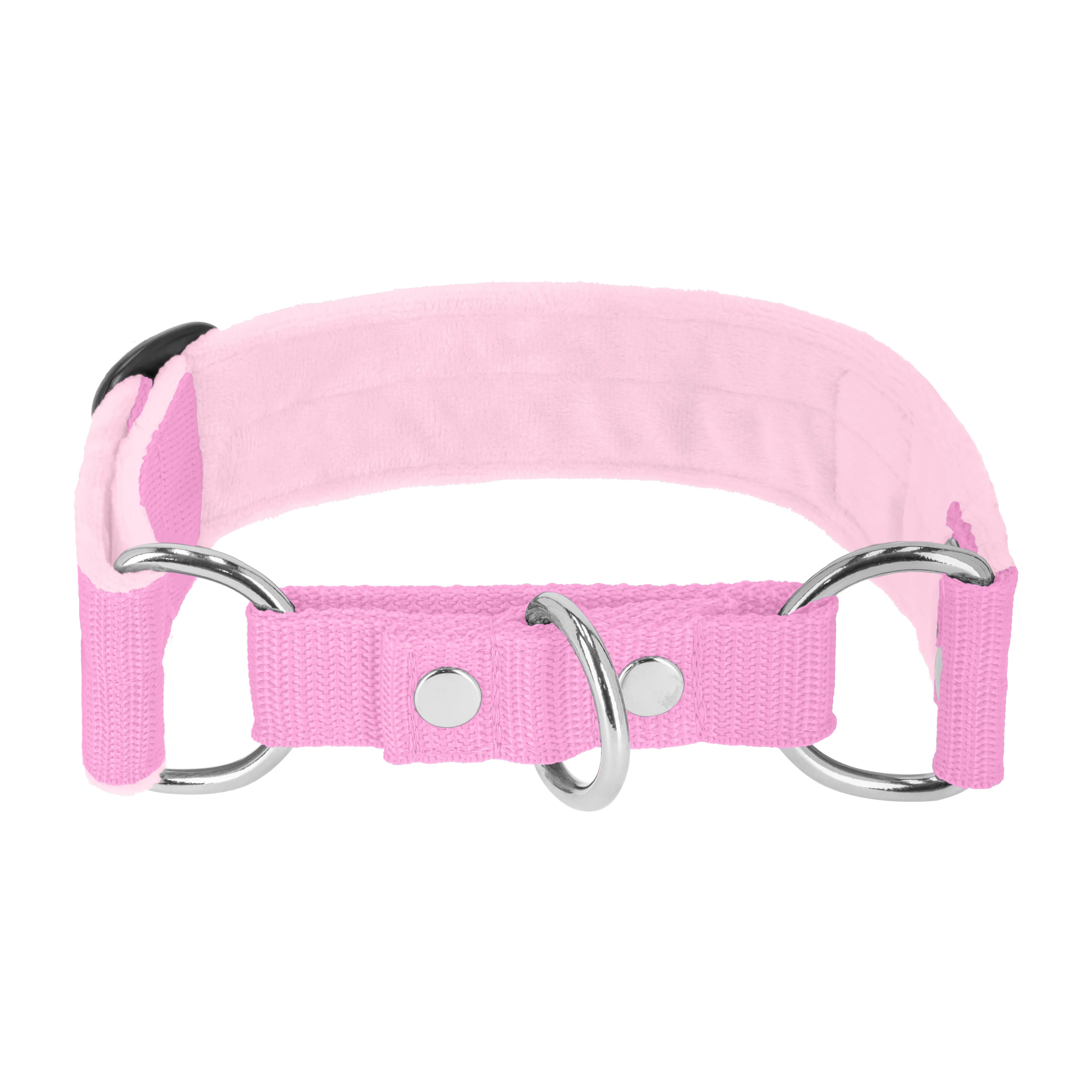 Martingale Baby Pink - Col doublé plié et demi thermocollant