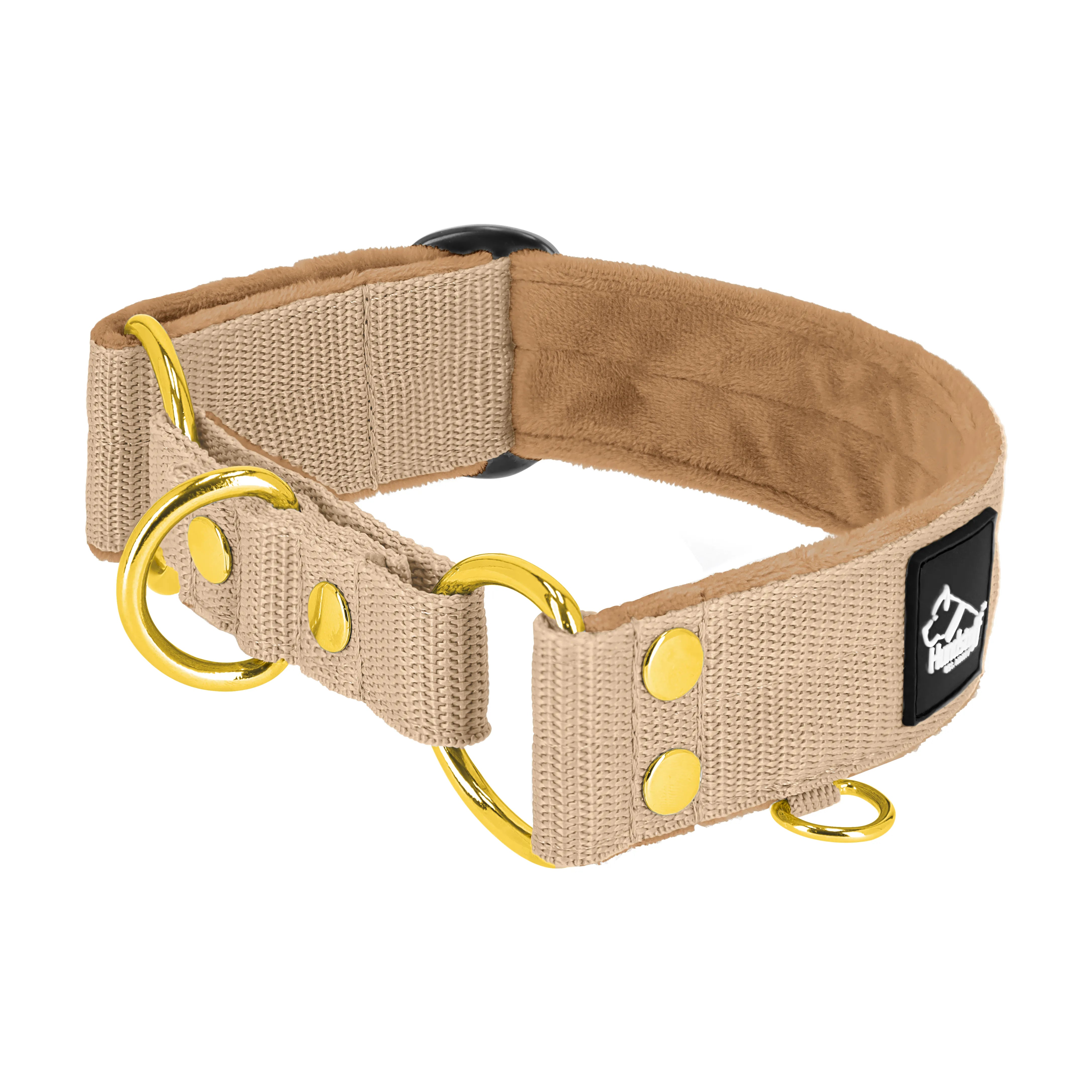 Martingale Golden Beige - Col doublé plié et demi thermocollant