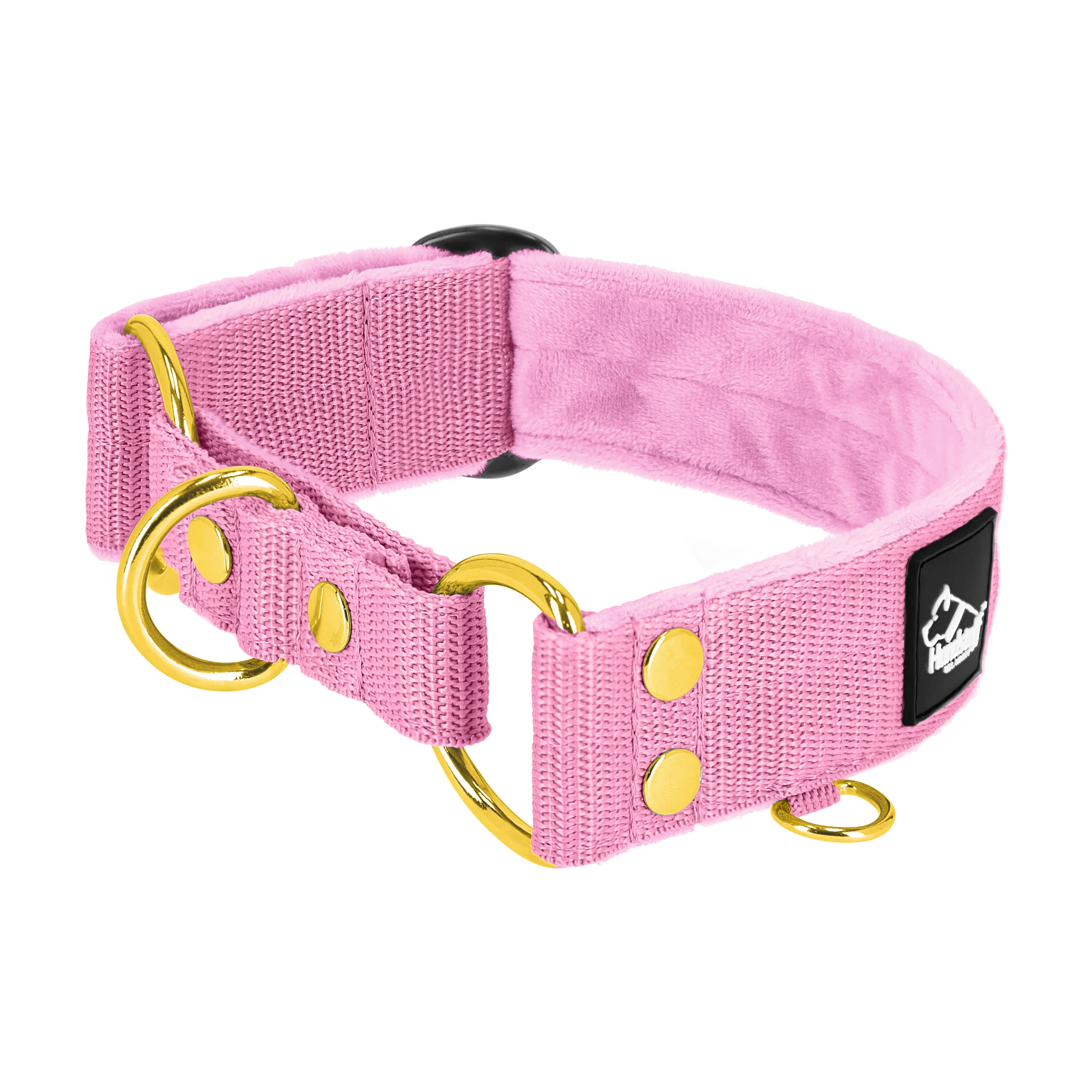 Martingale Golden Candy Pink - Collier doublé plié demi thermocollant