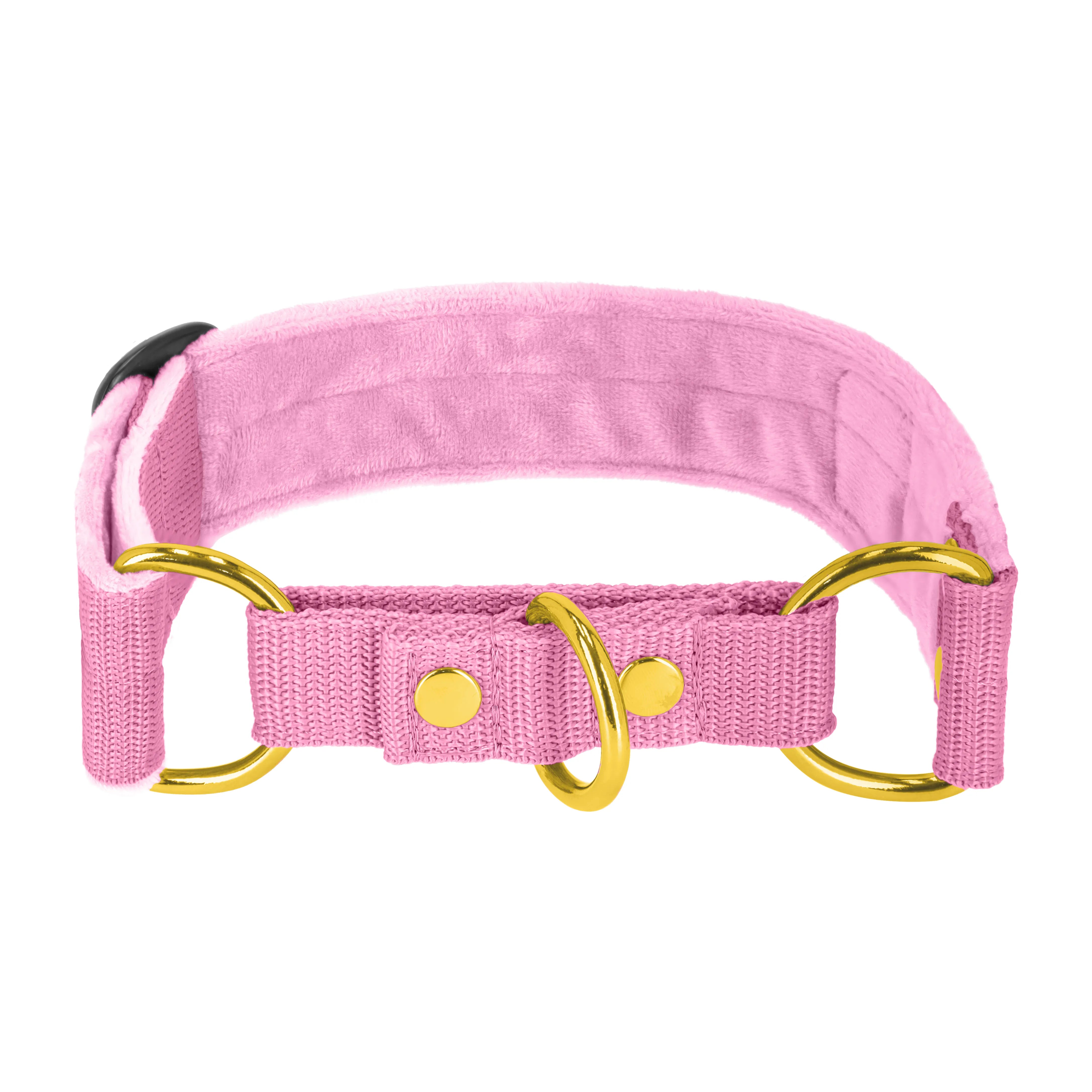 Martingale Golden Candy Pink - Collier doublé plié demi thermocollant