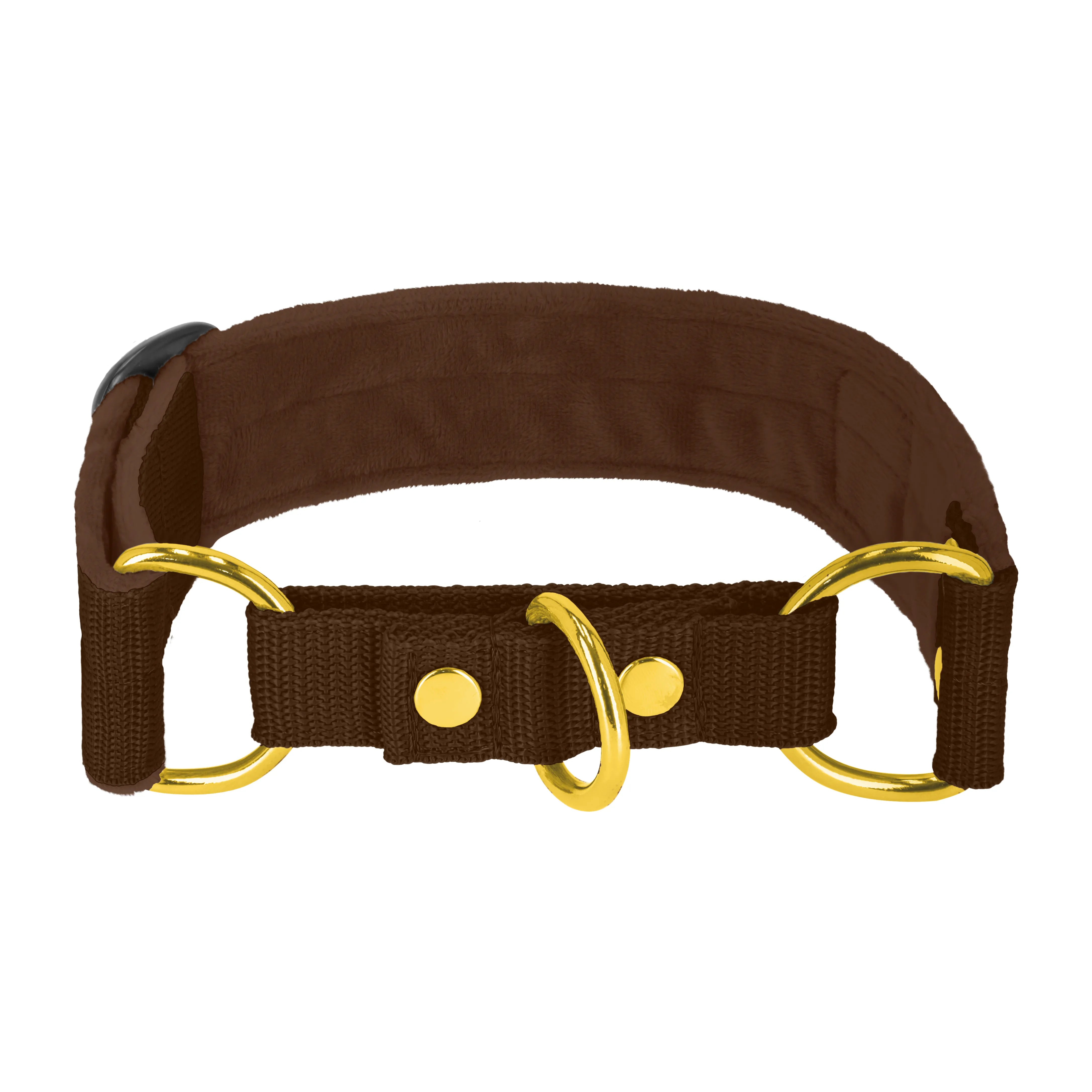 Martingale Golden Dark Brown - Col doublé demi repassage