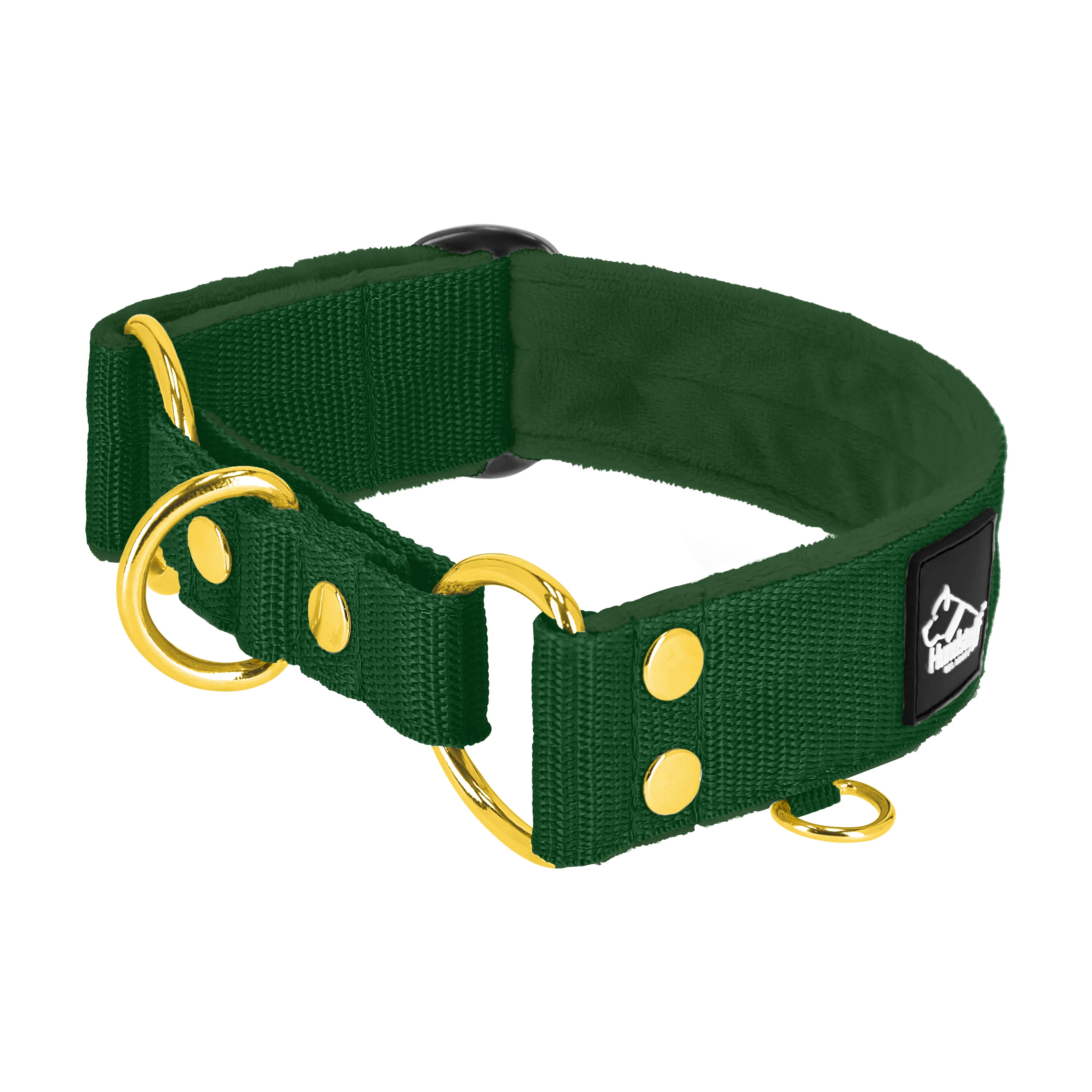 Martingale Golden Forest Green - Col doublé replié demi-repassé