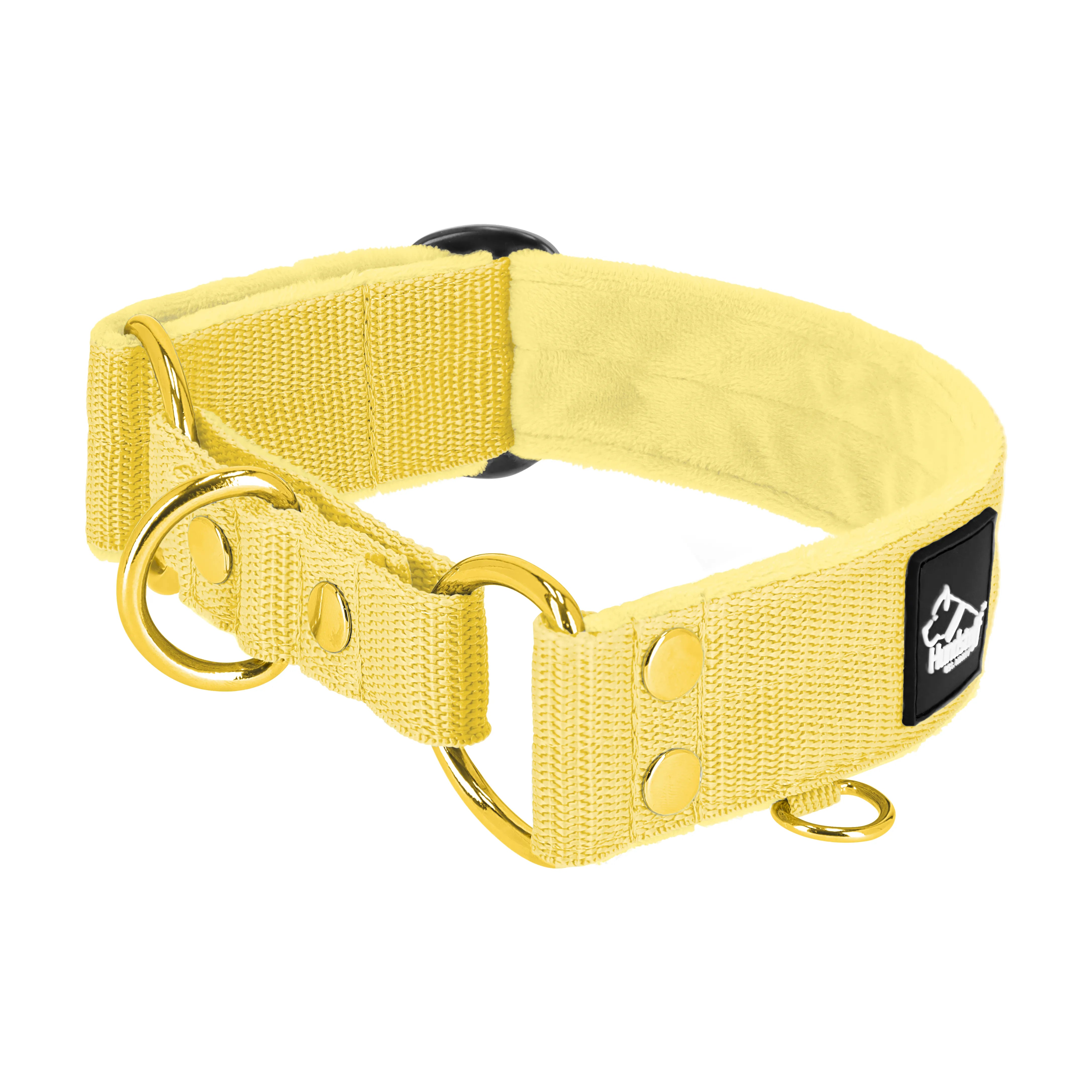 Martingale Or Jaune - Collier doublé plié demi repassage