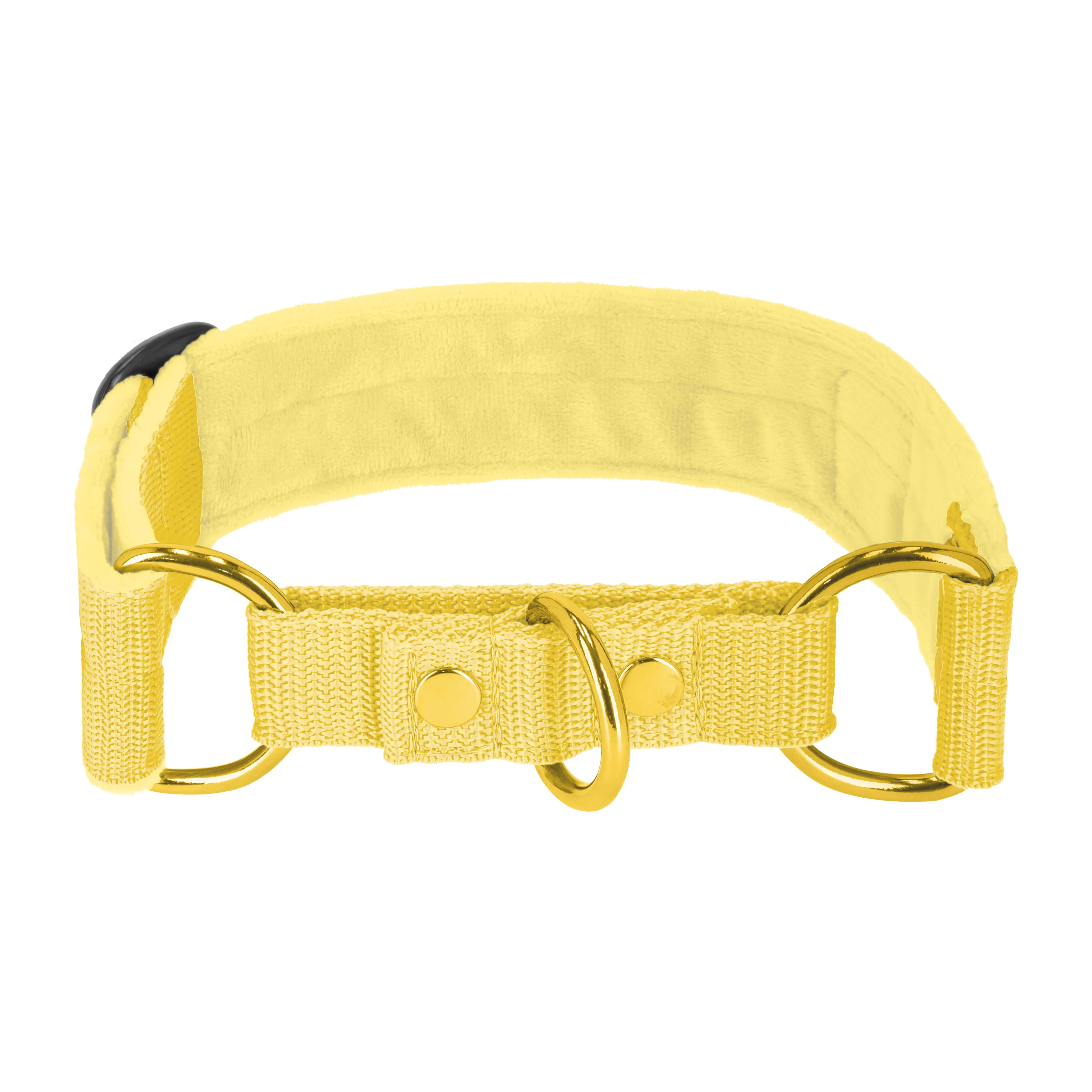 Martingale Or Jaune - Collier doublé plié demi repassage