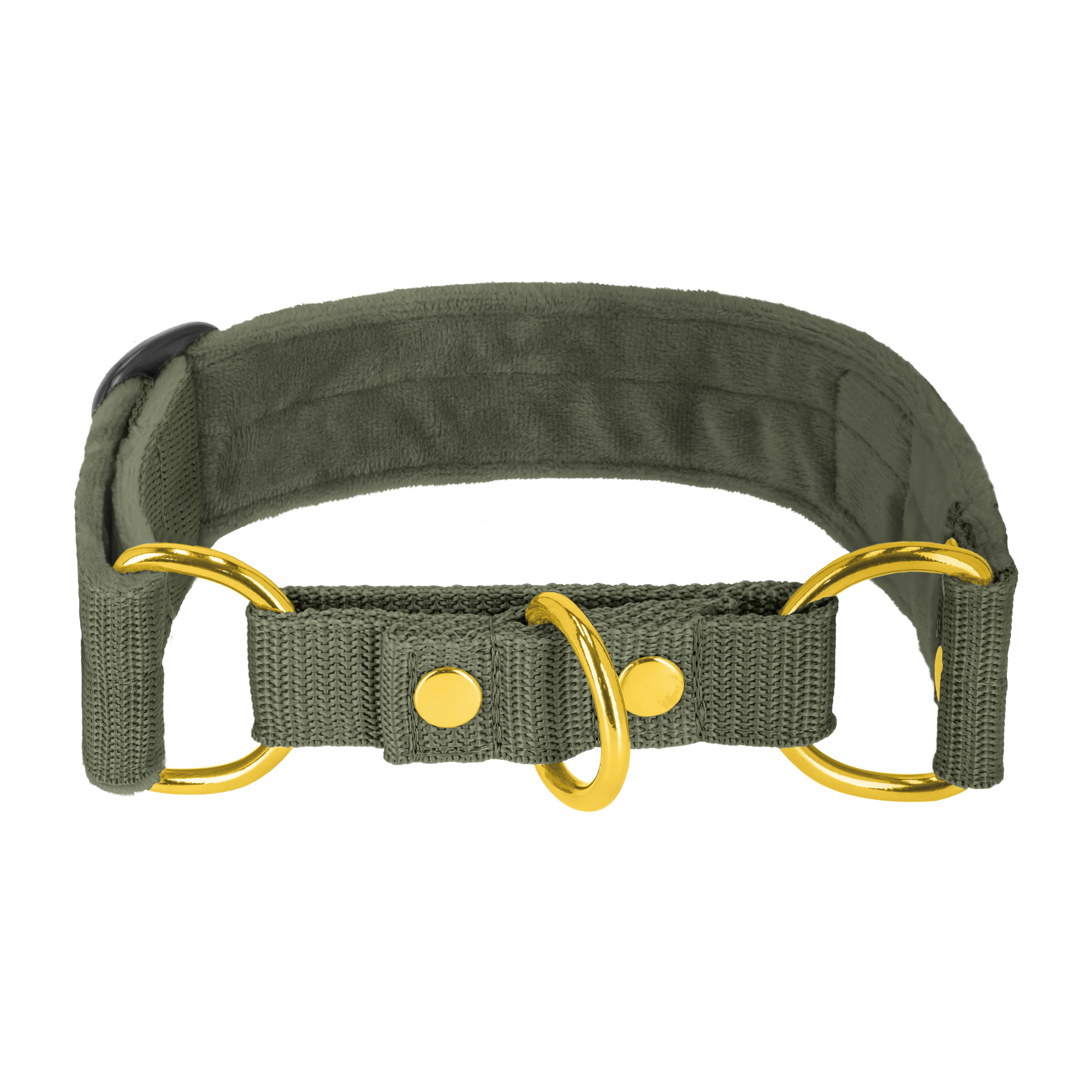Martingale Golden Khaki - Collier doublé plié demi thermocollant