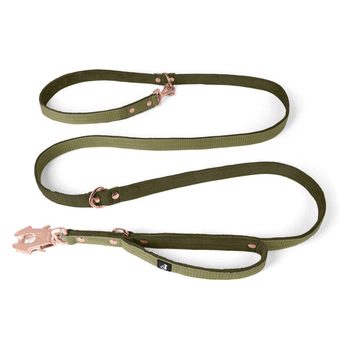 Multi Guard Leash Rose Edition Olive Green