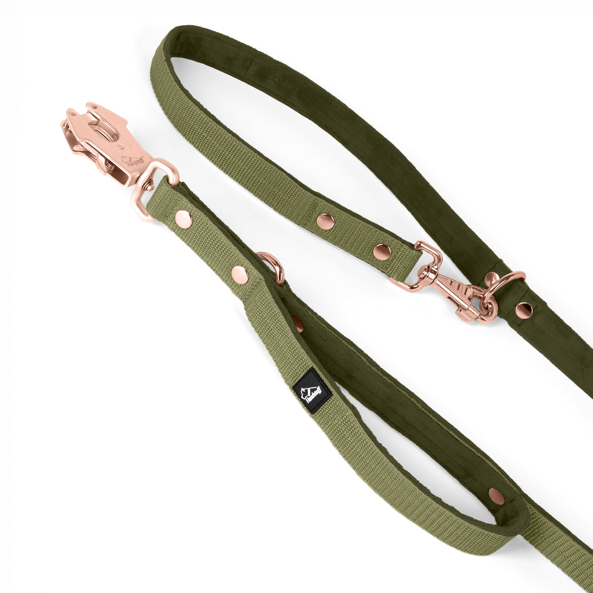 Multi Guard Leash Rose Edition Olive Green