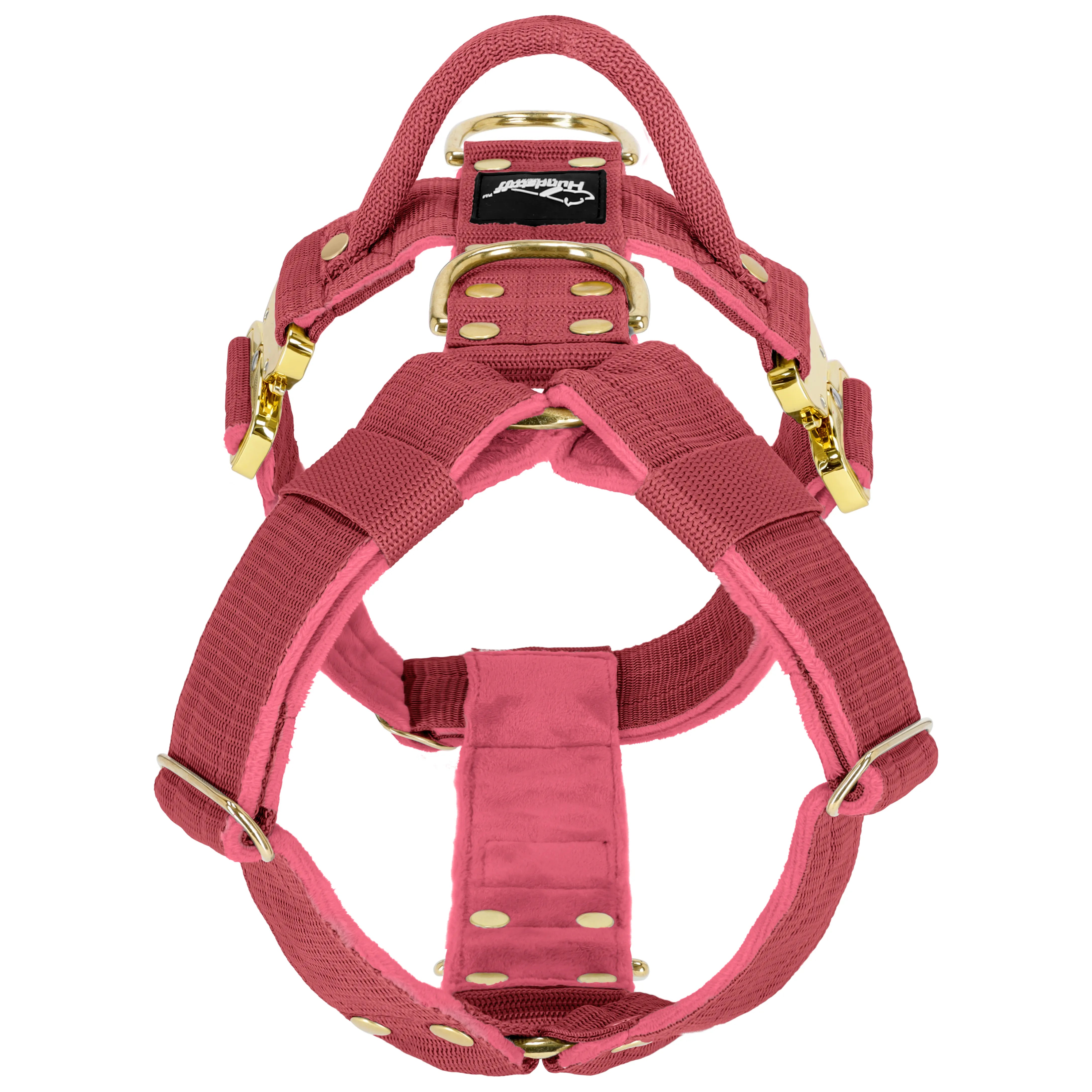 Easy Walk Extreme Gold Buckle Raspberry Red - Harnais avec boucle à dégagement rapide