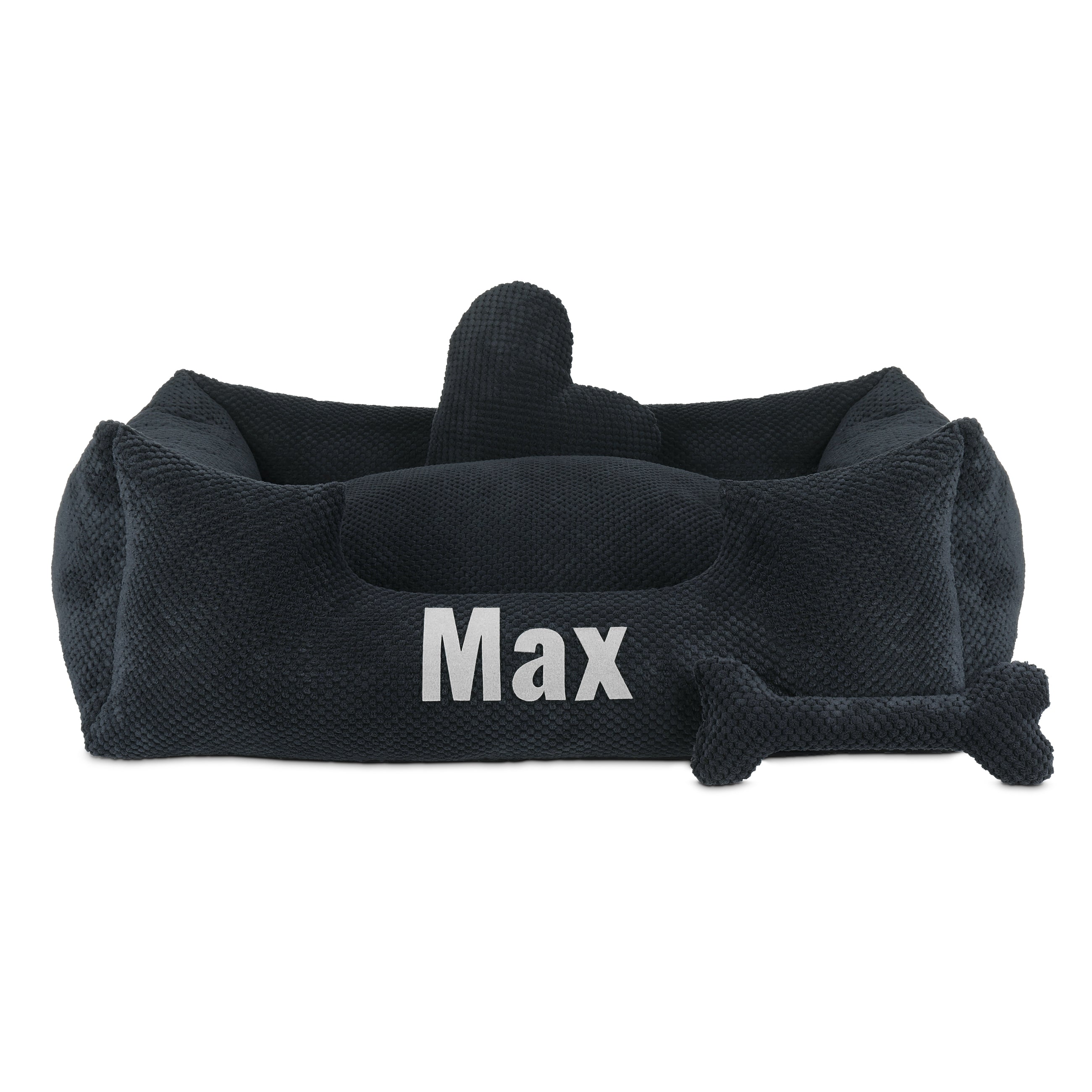 Platinum black - lit pour chien noir avec nom