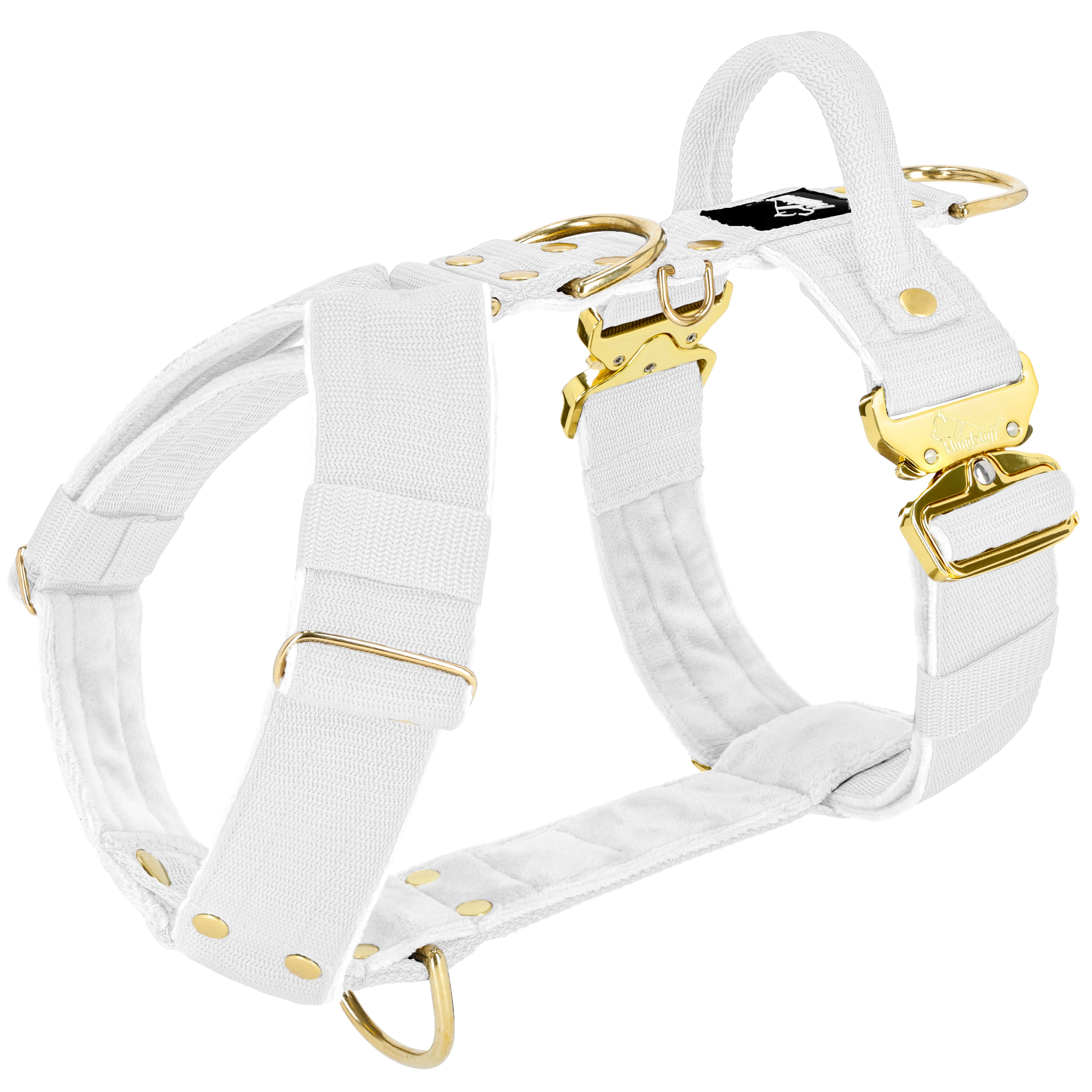 Easy Walk Extreme Gold Buckle White - Harnais avec boucle à dégagement rapide