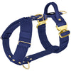 Easy Walk Extreme Gold Buckle Navy Blue - Harnais avec boucle à déclenchement rapide