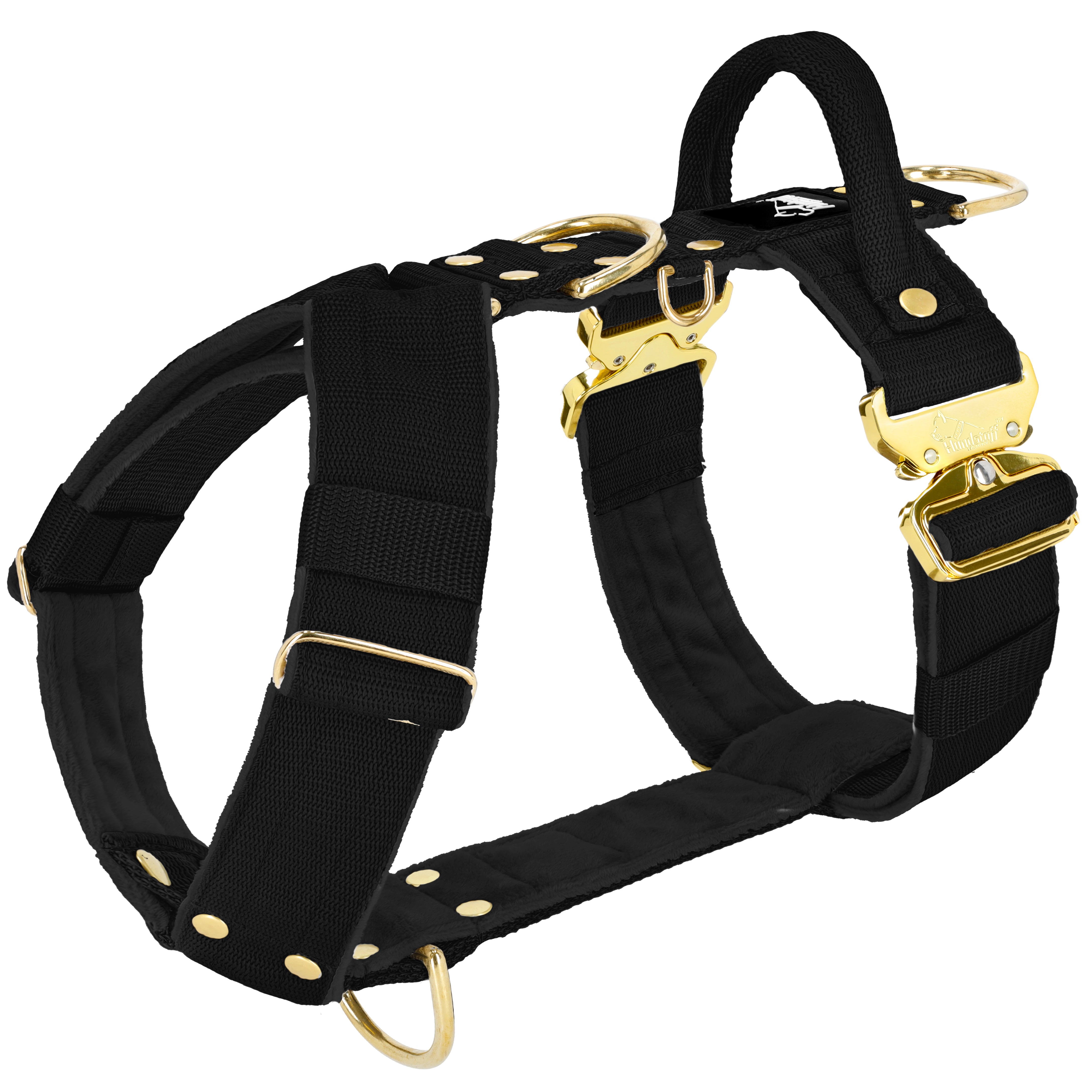 Easy Walk Extreme Gold Buckle Black - Harnais avec boucle à dégagement rapide