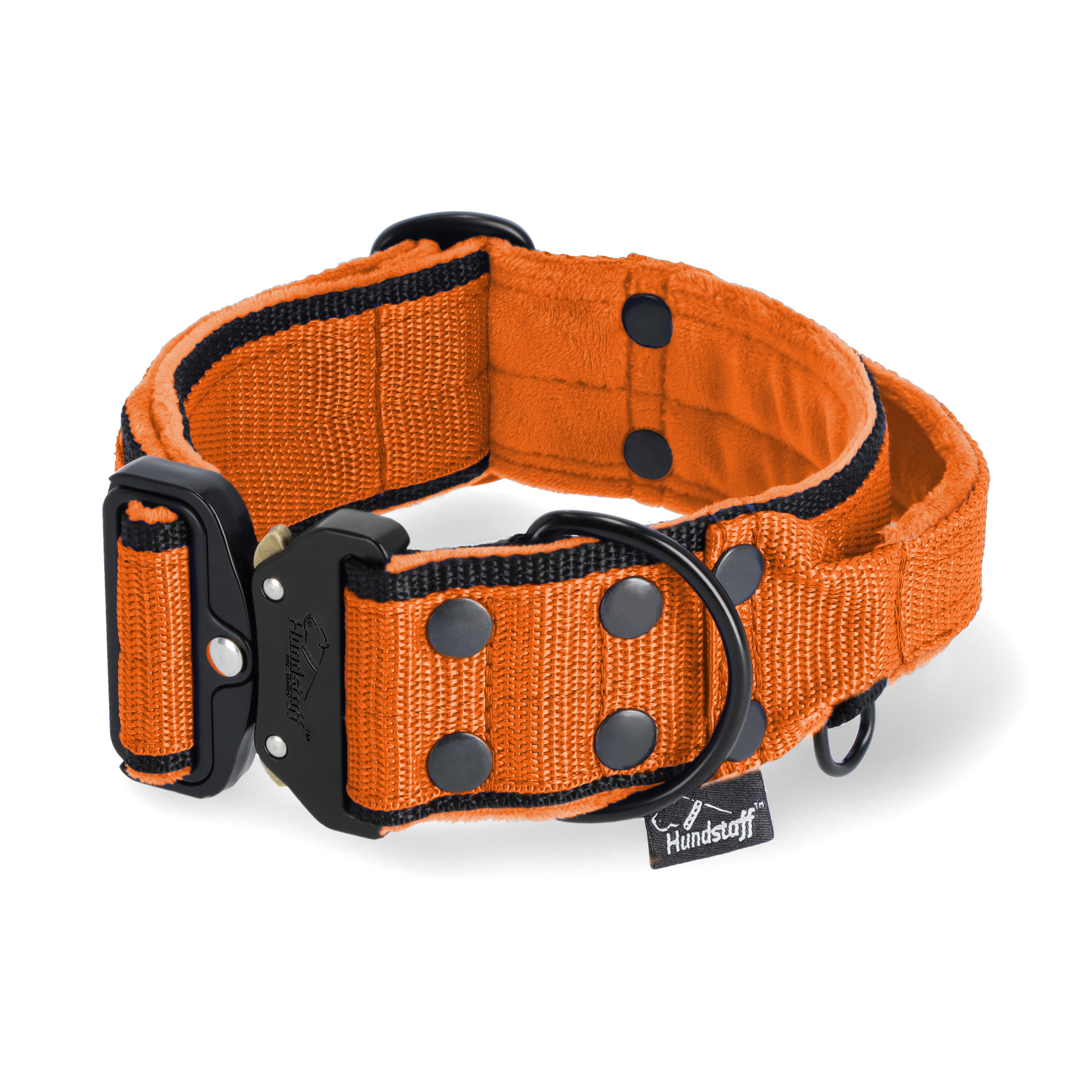 Extreme Buckle Black Edition Orange - Collier solide et sécurisé