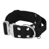 Extreme Silver Buckle Black - Collier solide et sécurisé