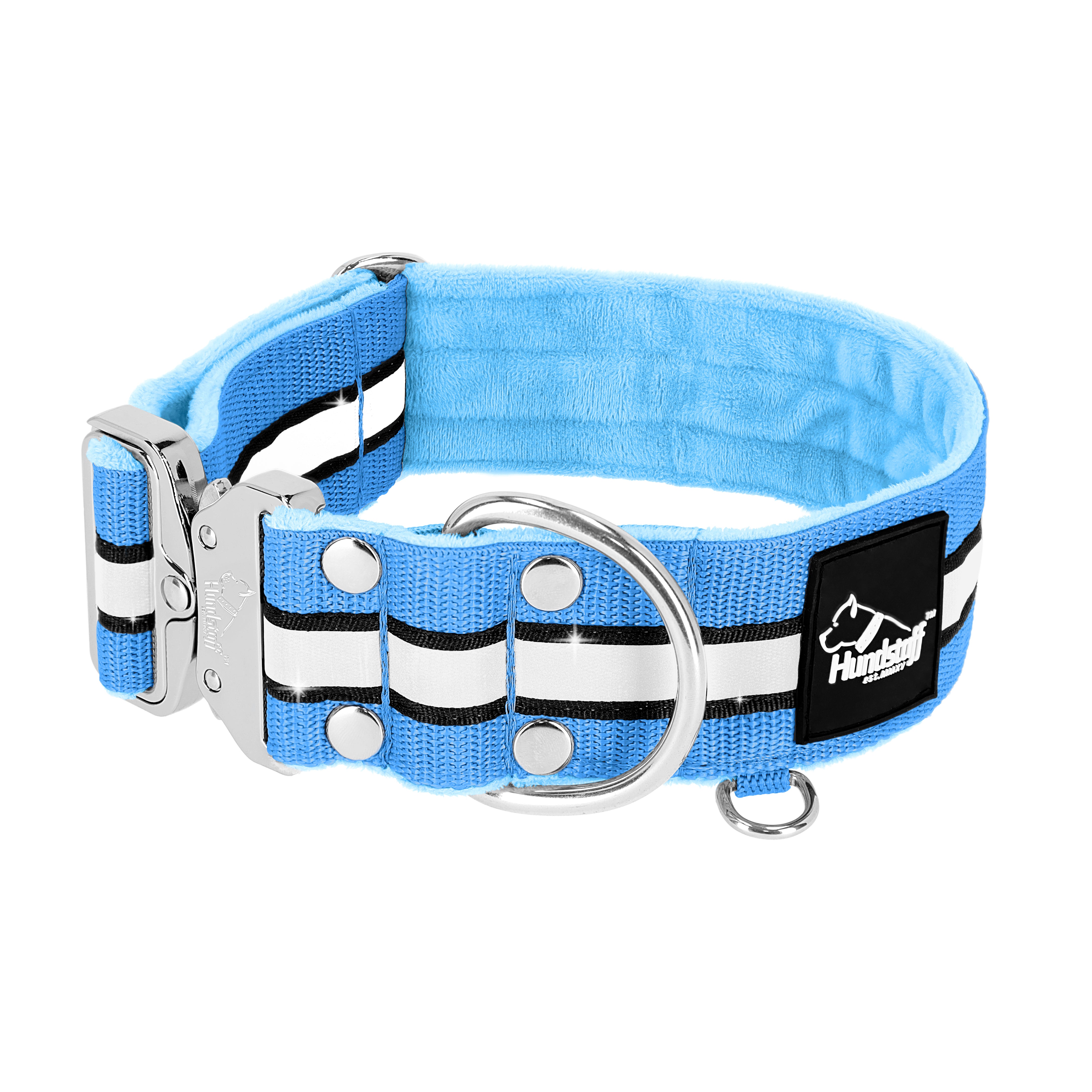 Extreme Silver Buckle Safe Ocean Blue - Collier réflexe sécurisé