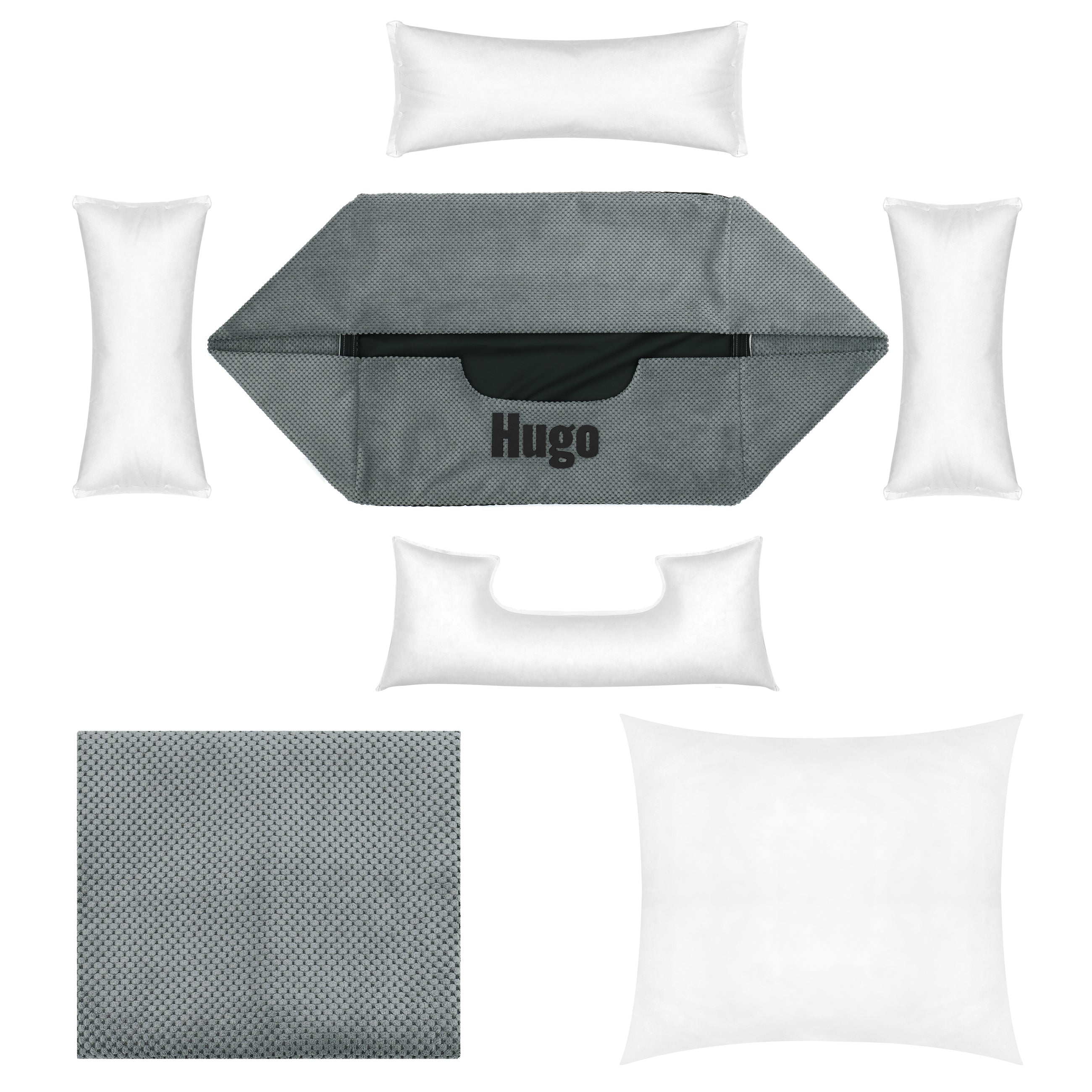 Platinum Grey - lit pour chien Grey avec nom