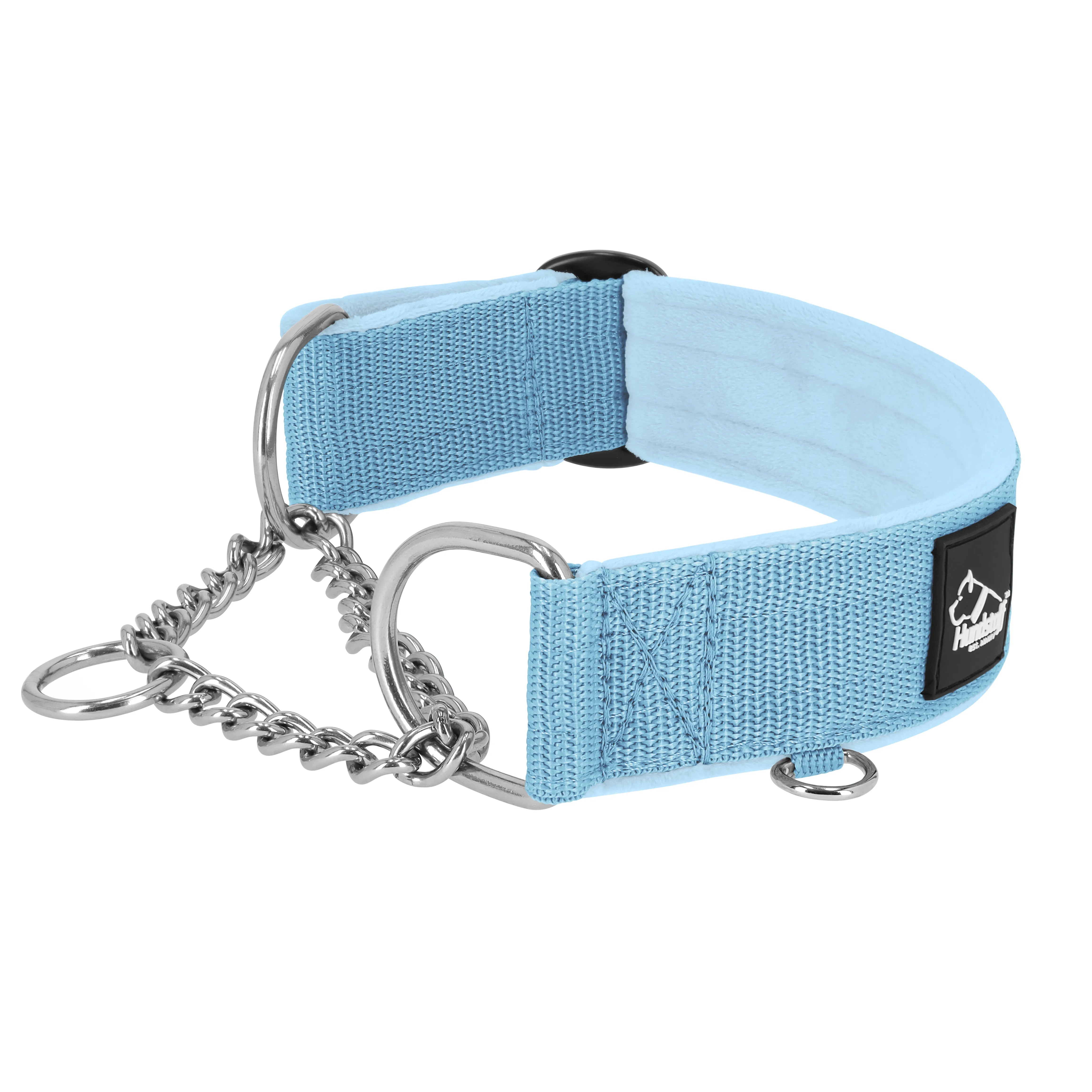 Martingale Chain Set Baby Blue - Collier et laisse Martingale