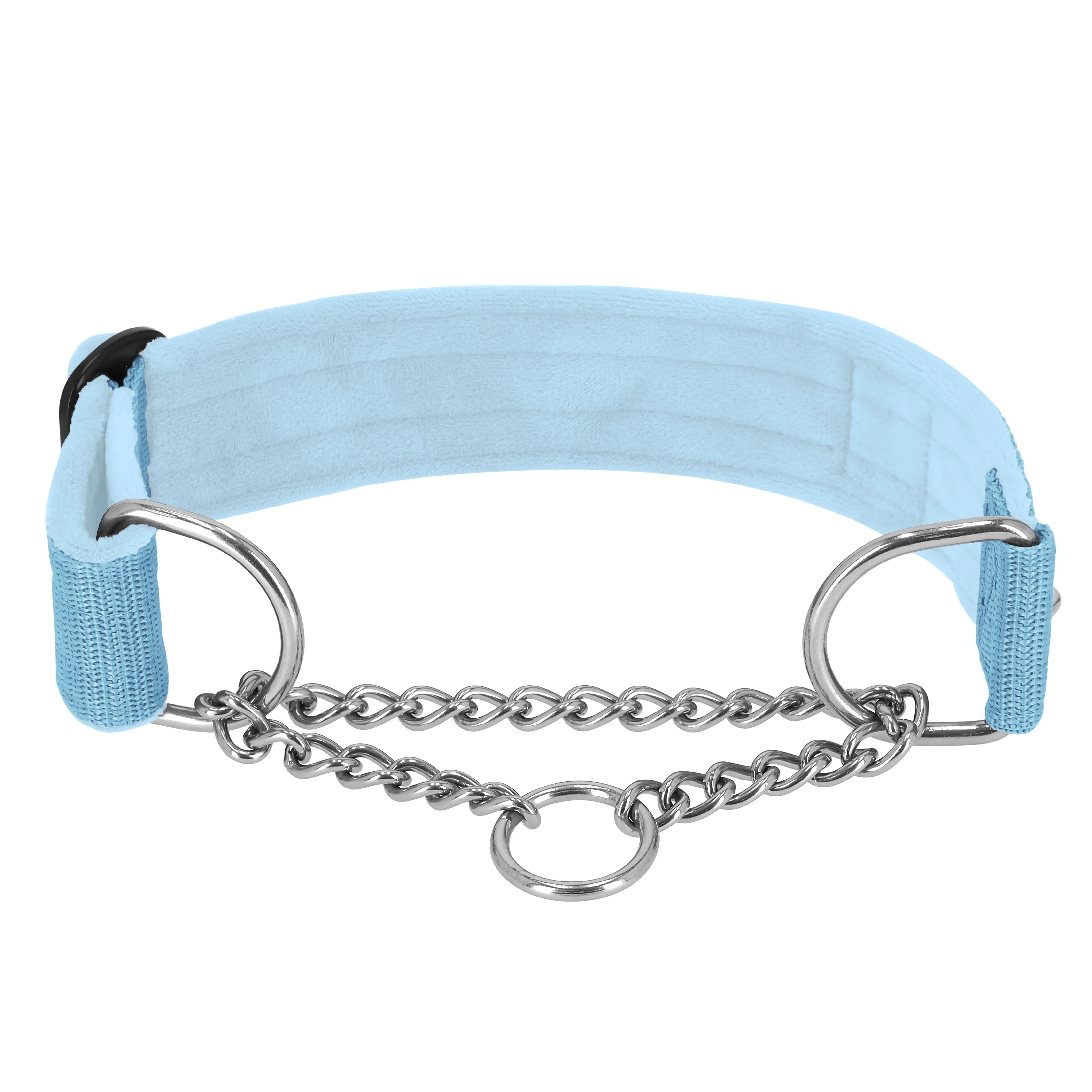Martingale Chain Set Baby Blue - Collier et laisse Martingale