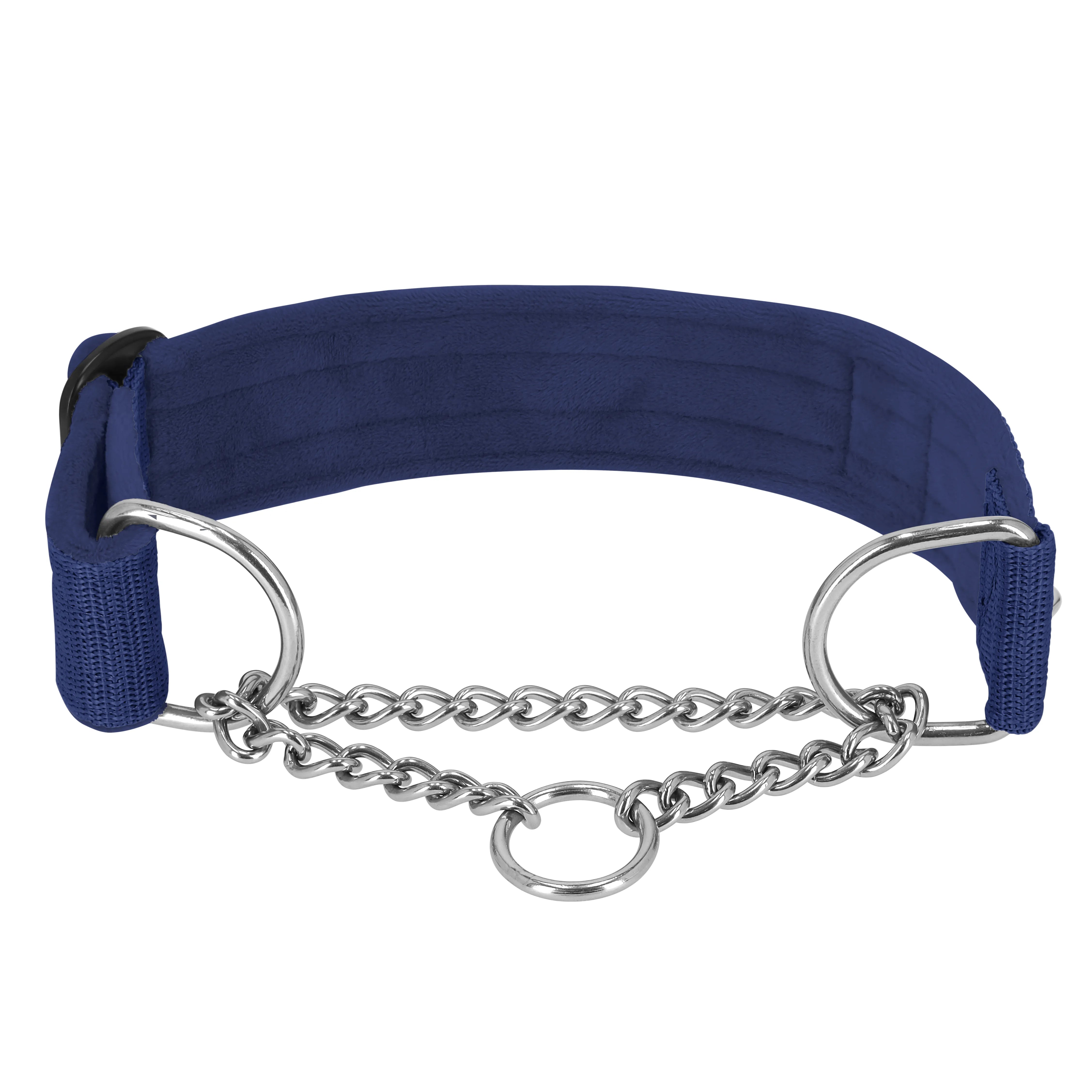 Martingale Chain Set Navy Blue - Collier et laisse Martingale