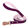Walk Leash Rose Edition Plum - Laisse en nylon sécurisée en différentes longueurs