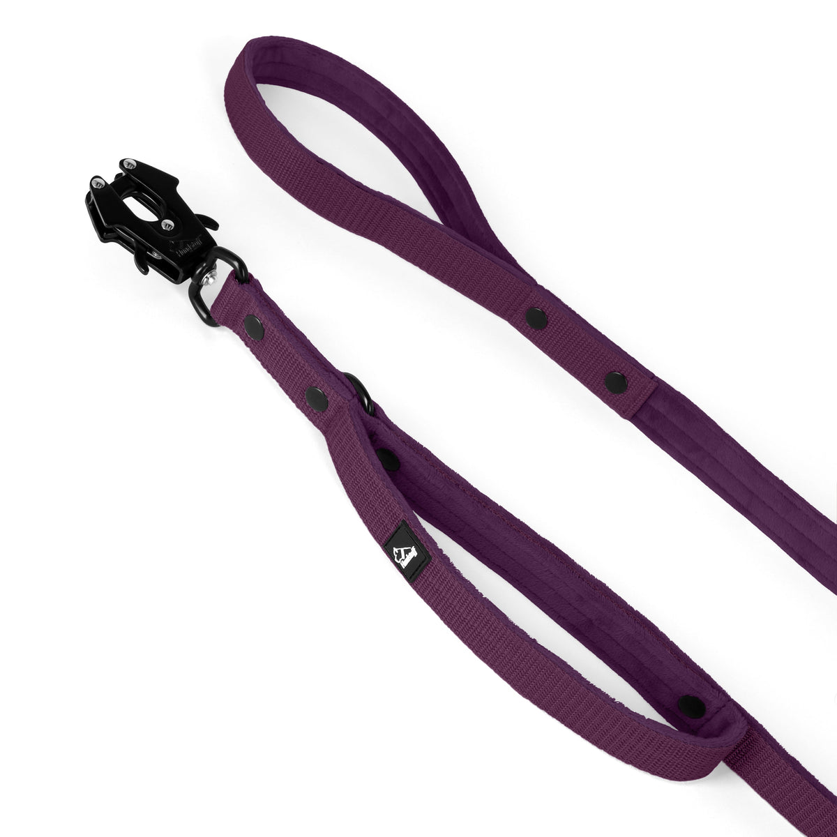 Hundstaff Guard Leash Black Edition Plum