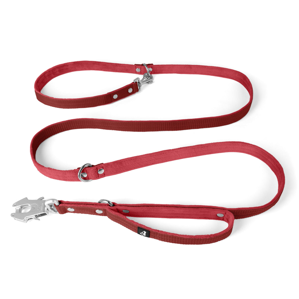 Multi Guard Leash Silver Edition Raspberry Red