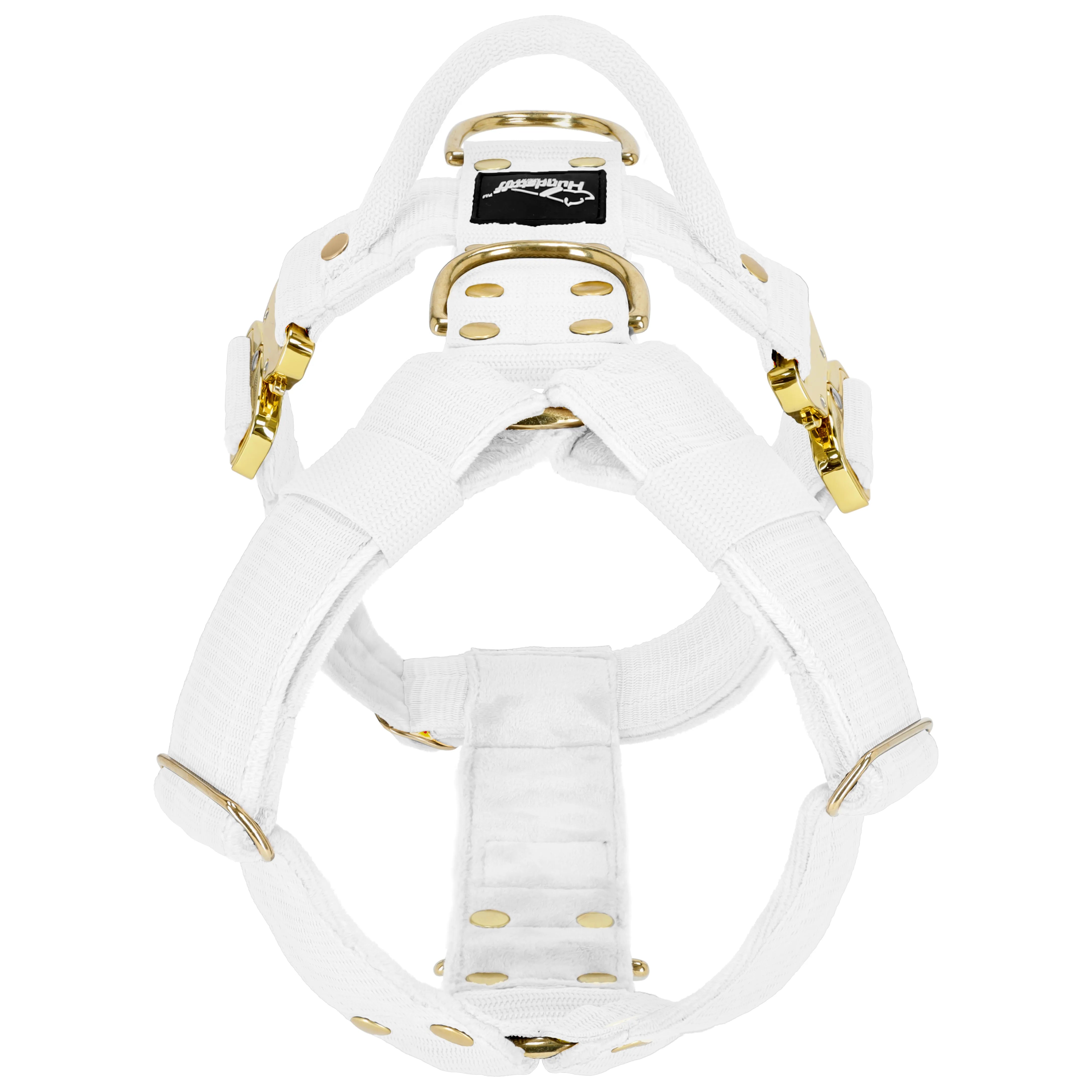 Easy Walk Extreme Gold Buckle White - Harnais avec boucle à dégagement rapide