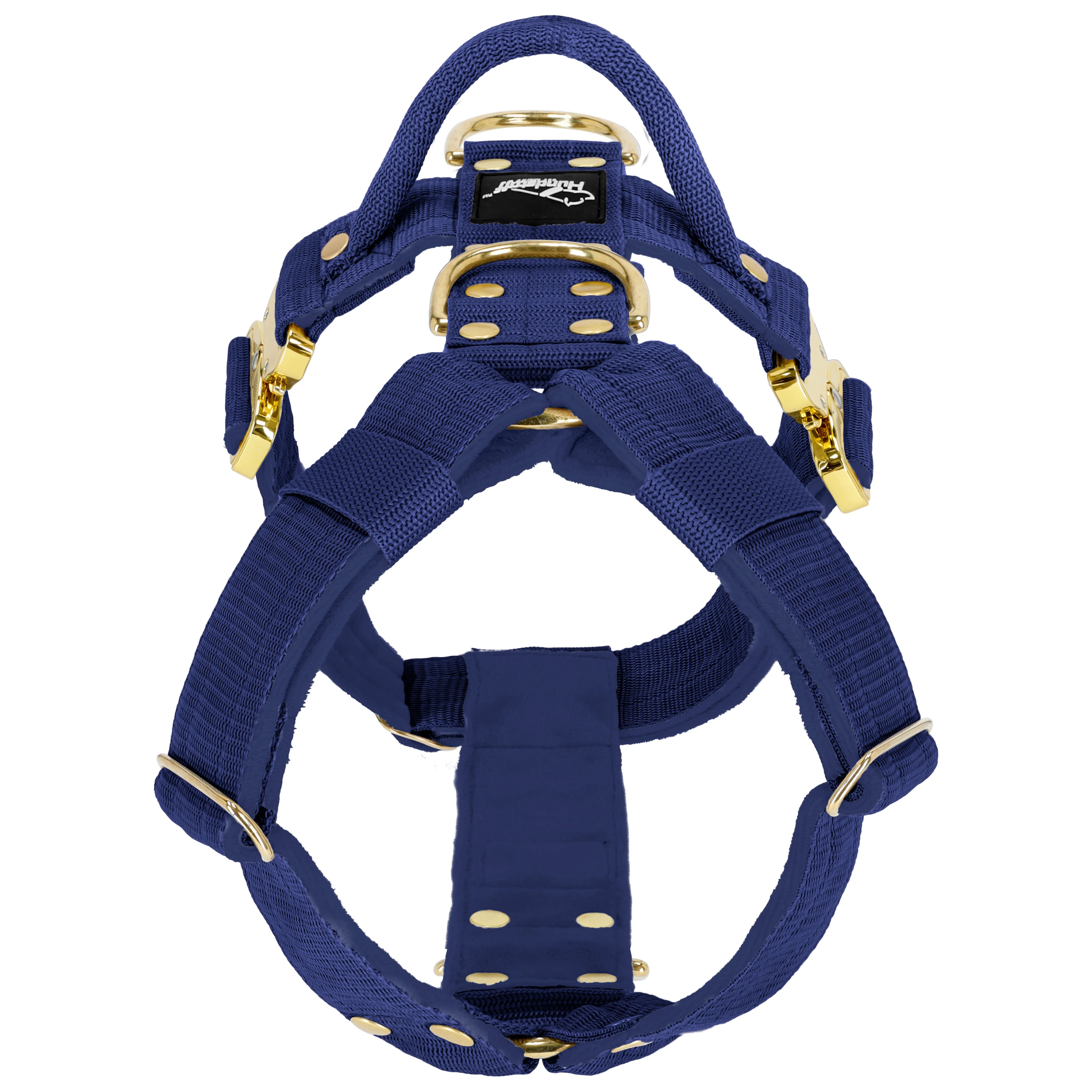 Easy Walk Extreme Gold Buckle Navy Blue - Harnais avec boucle à déclenchement rapide